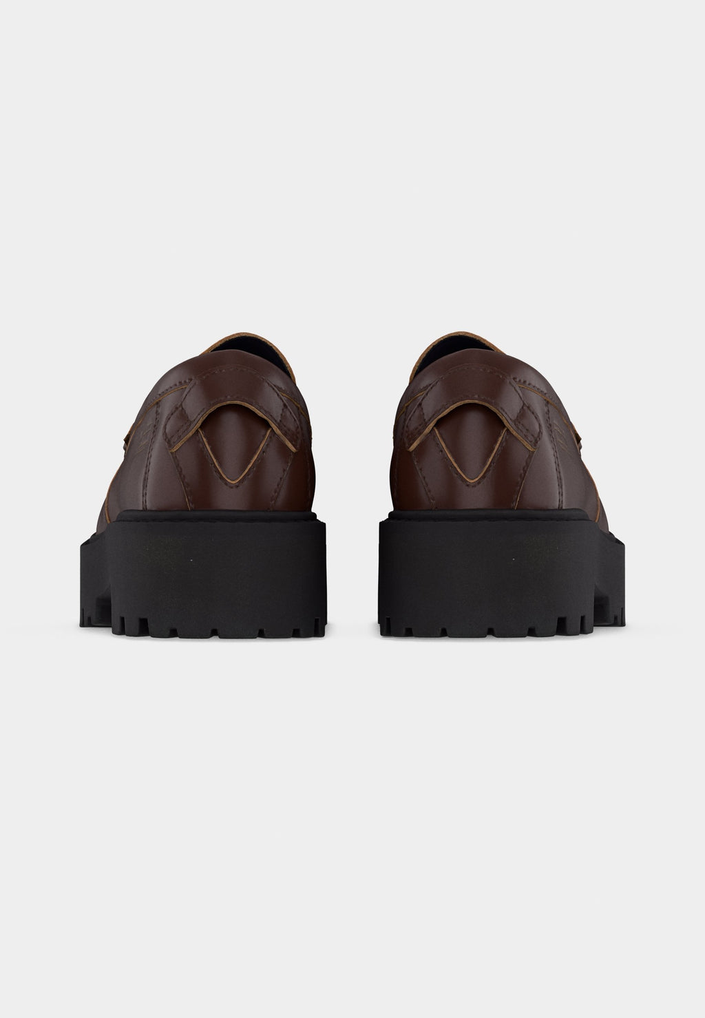 ARCHIVE LEATHER CHUNKY CLEAT LOAFERS - Slip-ons - legacy brown