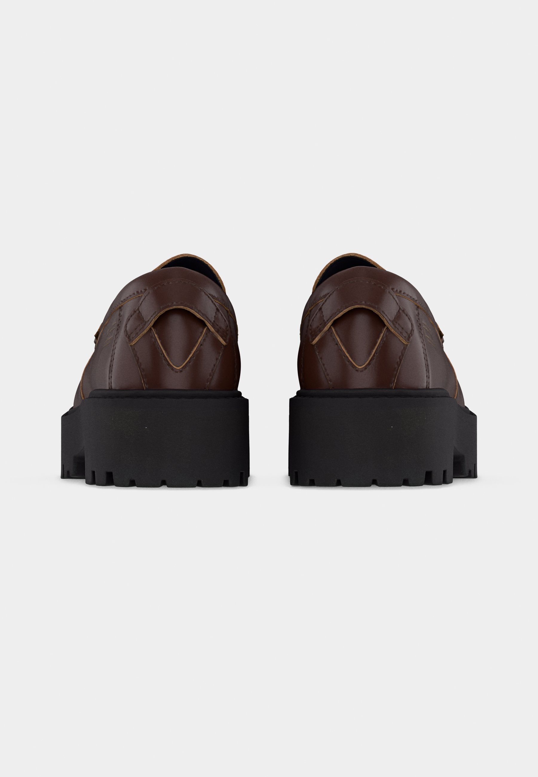 ARCHIVE LEATHER CHUNKY CLEAT LOAFERS - Slip-ons - legacy brown