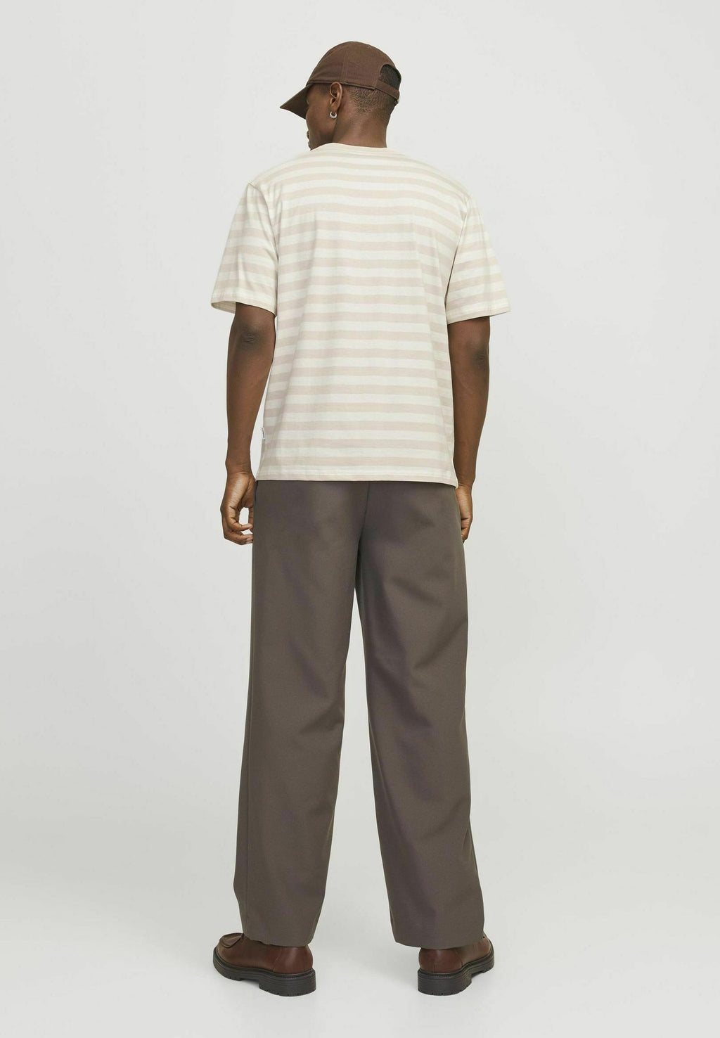 Striped - Print T-shirt - moonbeam