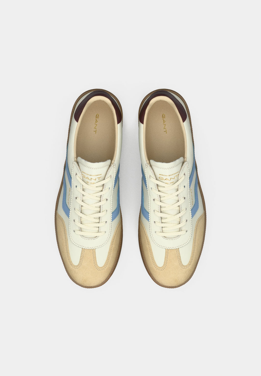 Trainers - off white/blue