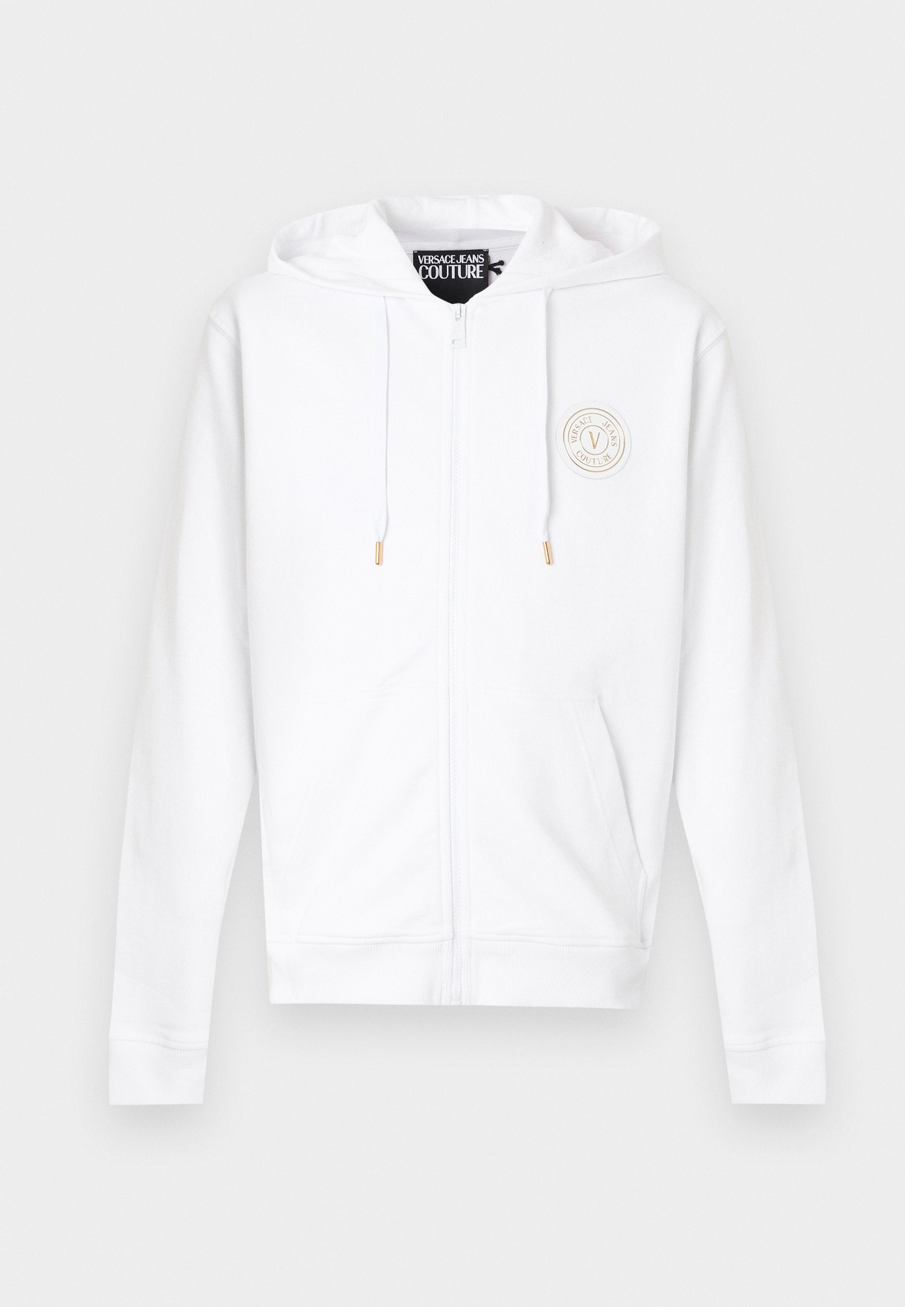 ZIP PATCH EMBLEM - Zip-up sweatshirt - white/gold-coloured