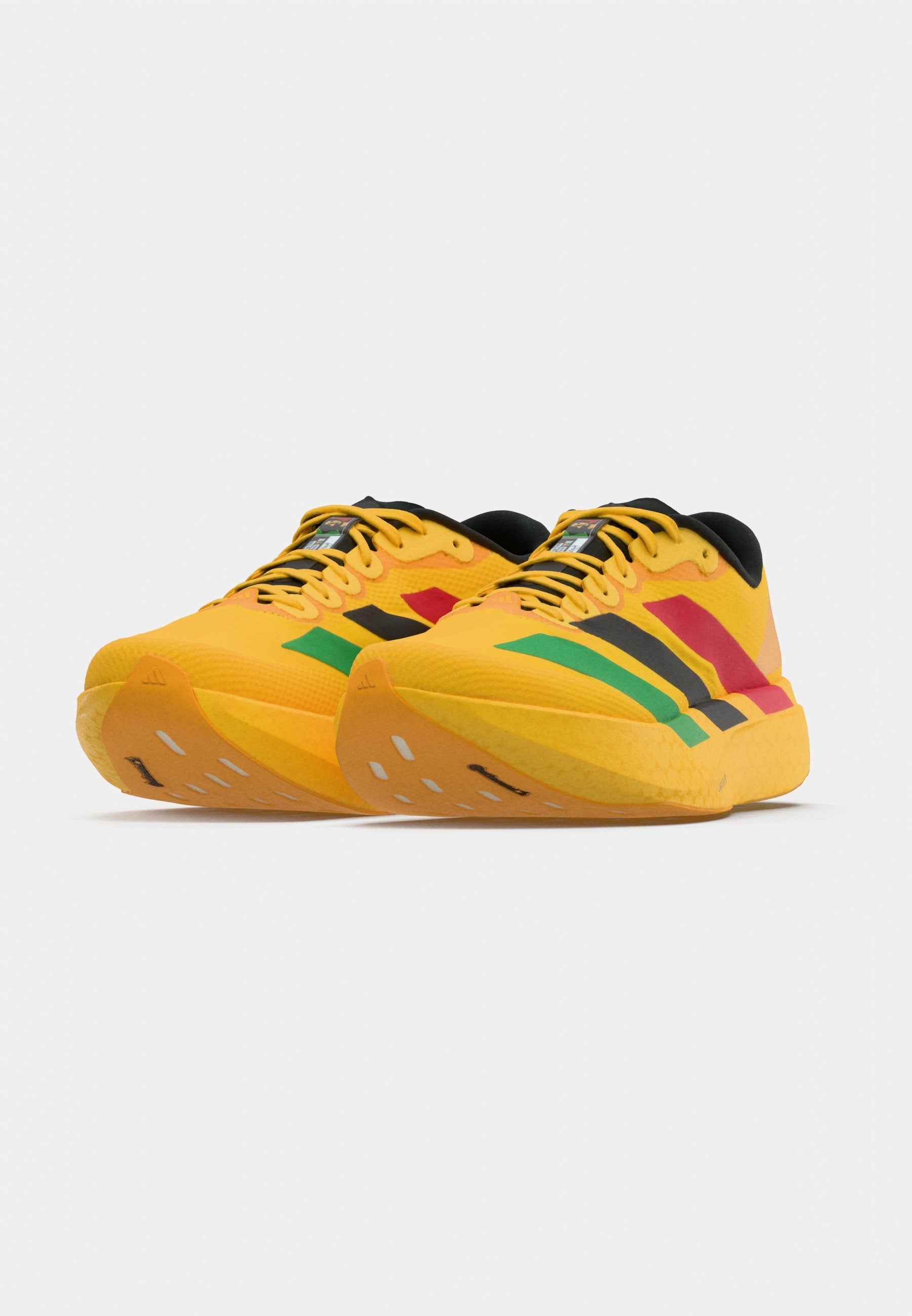 ADIZERO EVO SL - Trainers - bold gold-coloured/vivid green/pure ruby