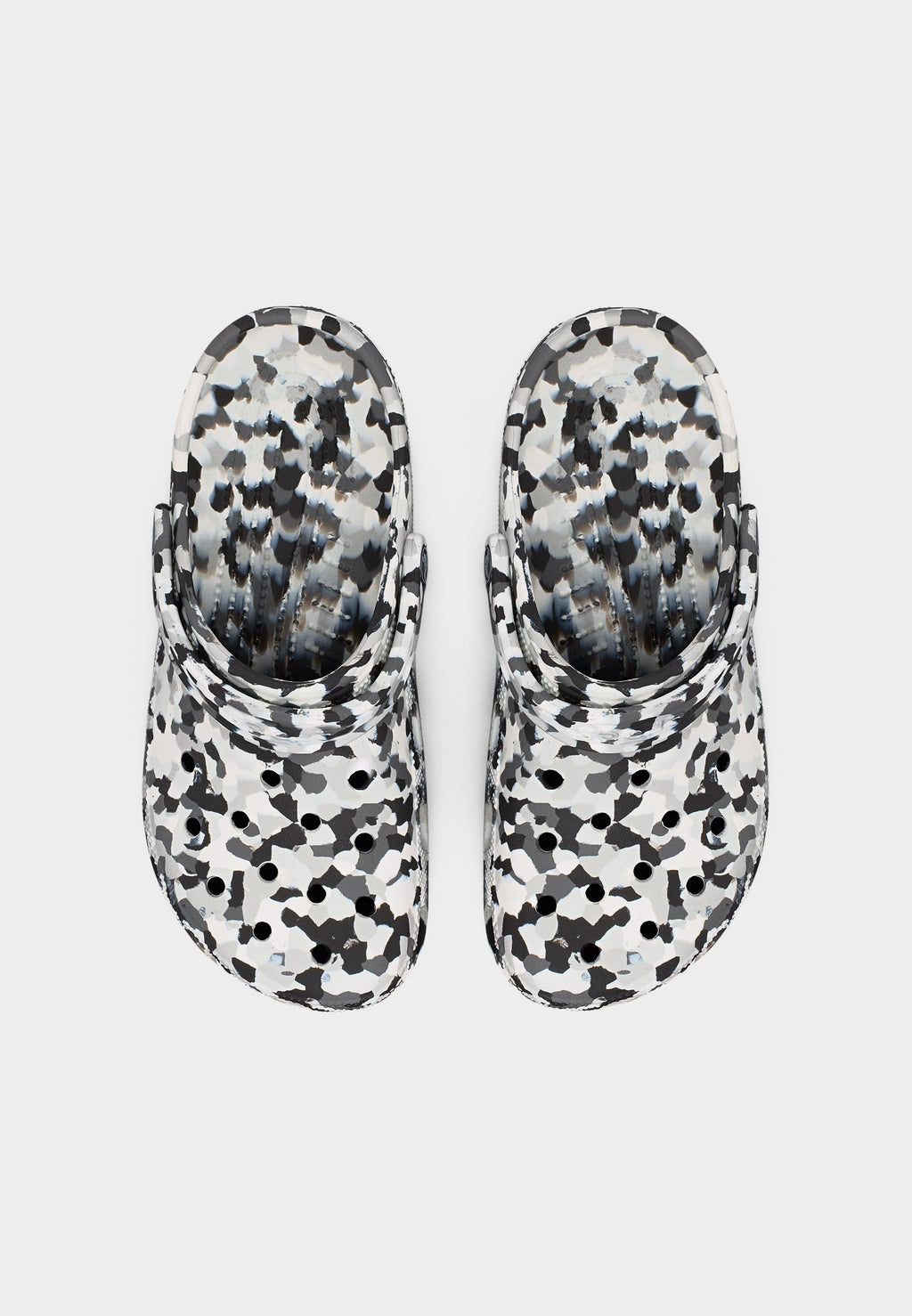 CLASSIC CONFETTI UNISEX - Mules - black/white