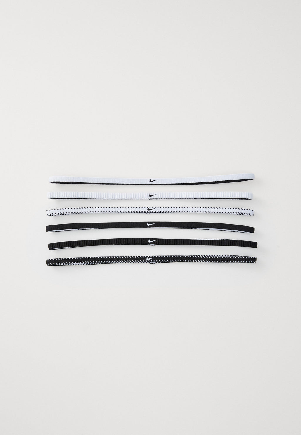 أربطة FLEX CLASSIC SLIM HEADBANDS 6 PACK - ملحقات أخرى - أبيض/أسود
