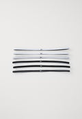 أربطة FLEX CLASSIC SLIM HEADBANDS 6 PACK - ملحقات أخرى - أبيض/أسود