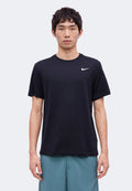 TEE CREW SOLID - Sports T-shirt - black/white