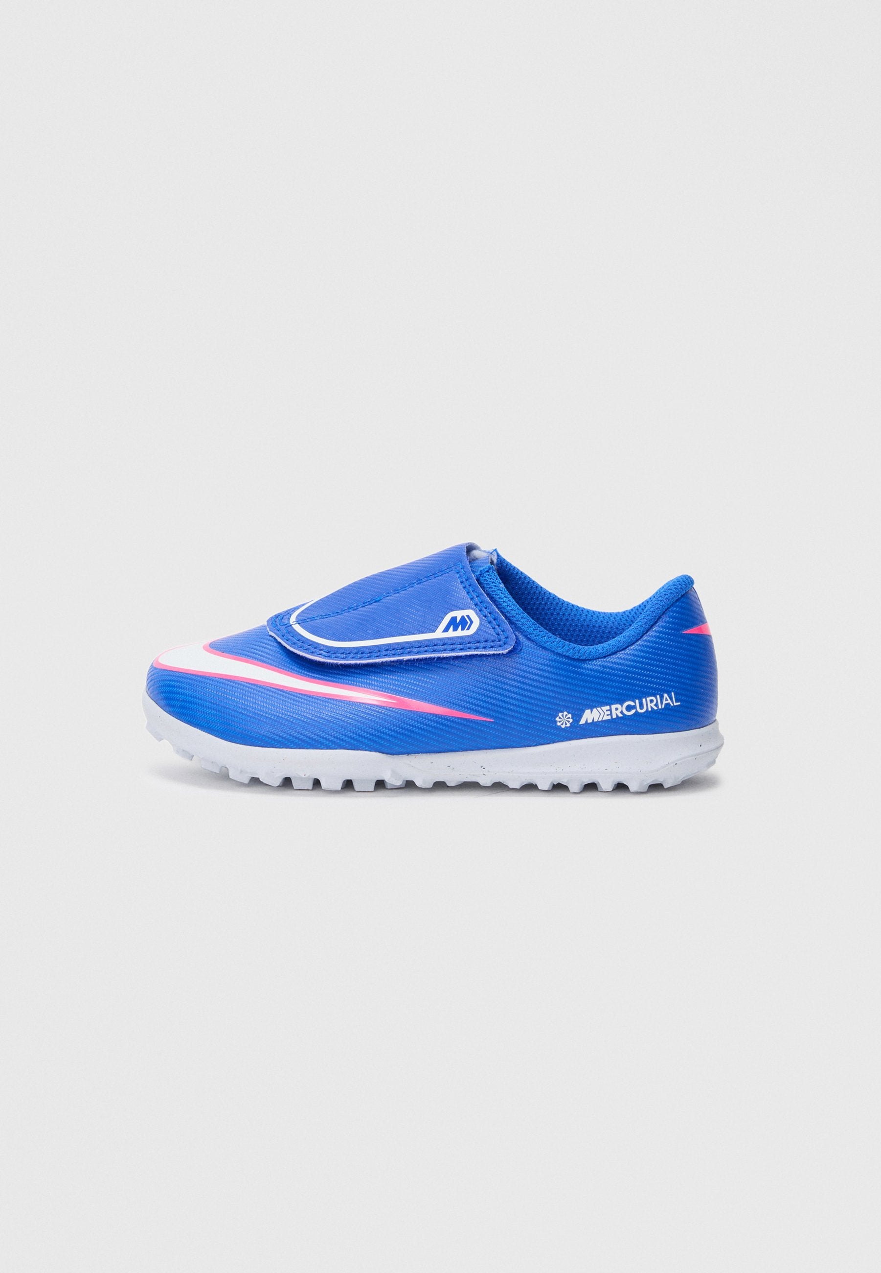 JR MERCURIAL VAPOR 16 CLUB TF PS VELCRO UNISEX - Halı Saha Kramponu - racer blue/white