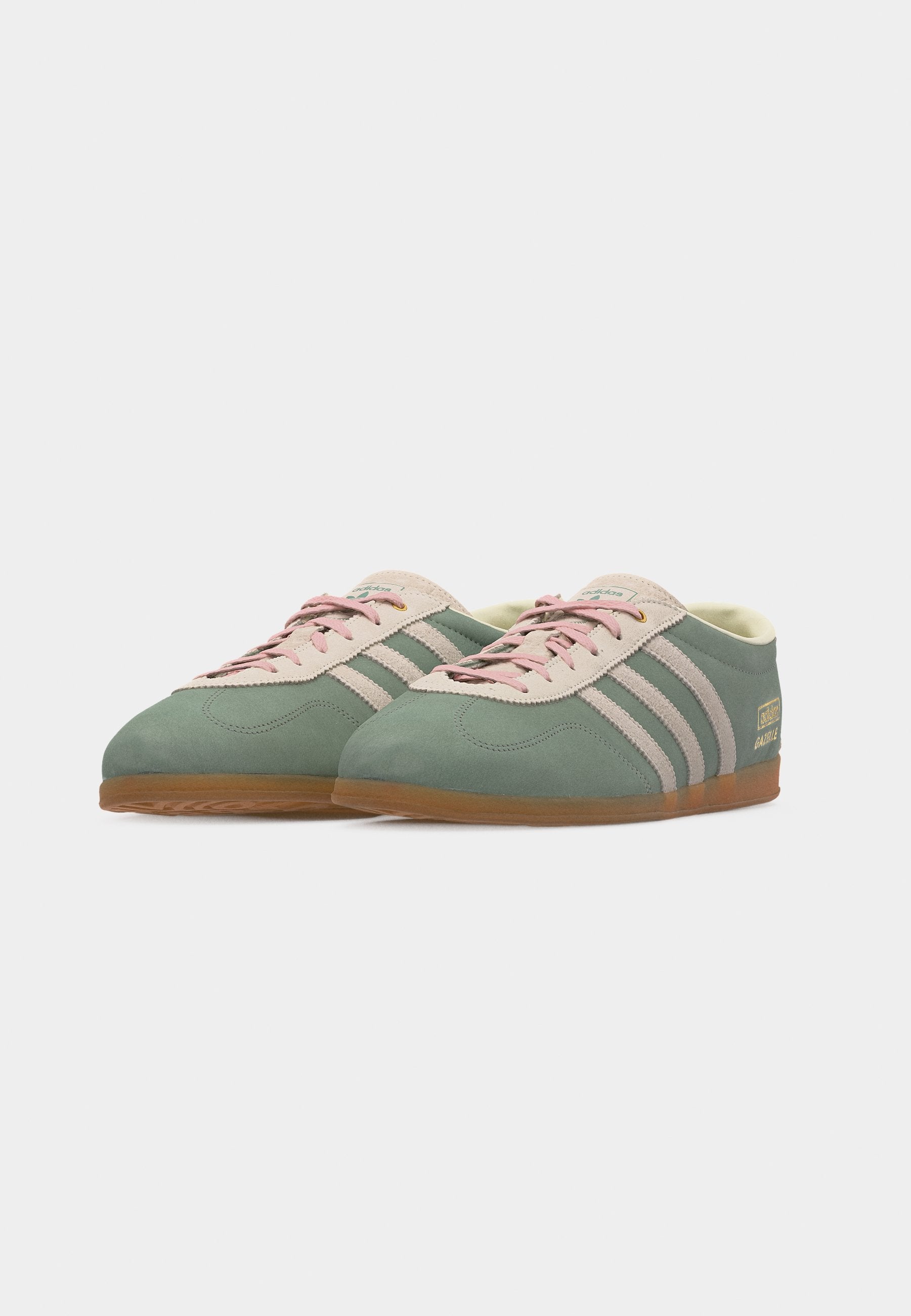 GAZELLE PRO - Trainers - silver-coloured green/footwear white/off white