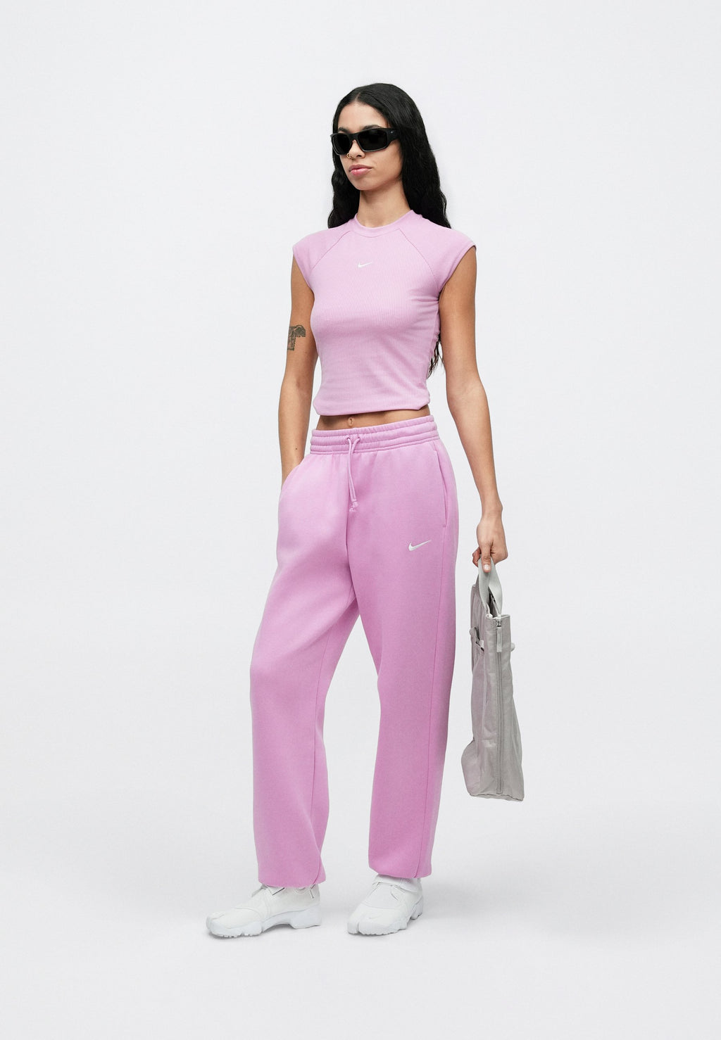 PANT  - Tracksuit bottoms - magenta/sail