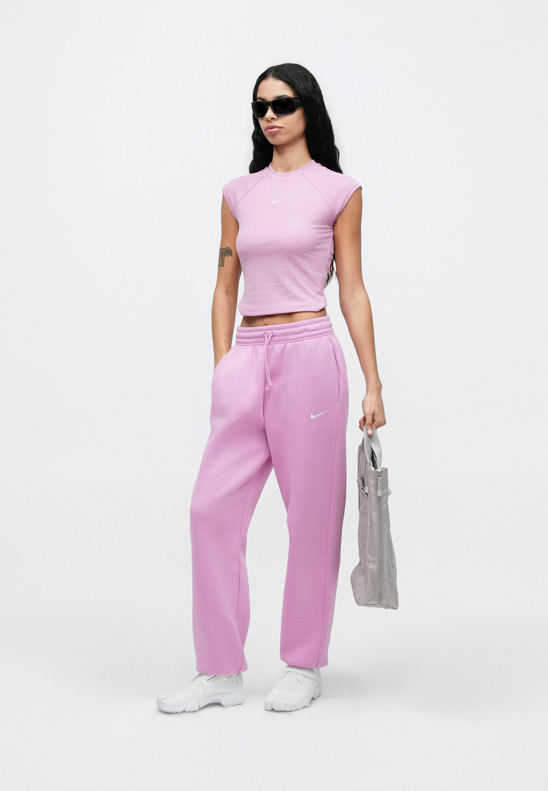 PANT  - Tracksuit bottoms - magenta/sail