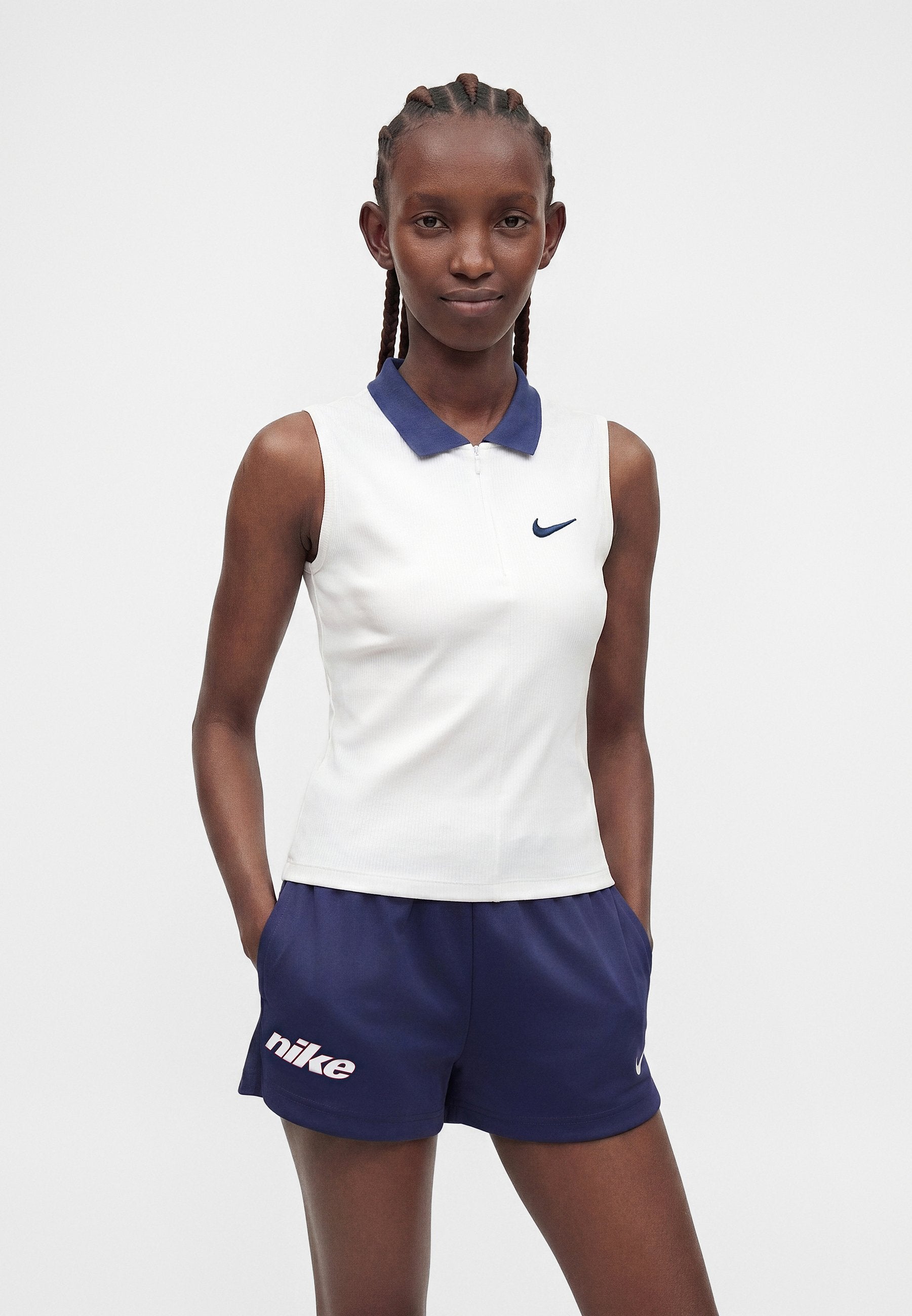 Polo shirt - white/midknight navy