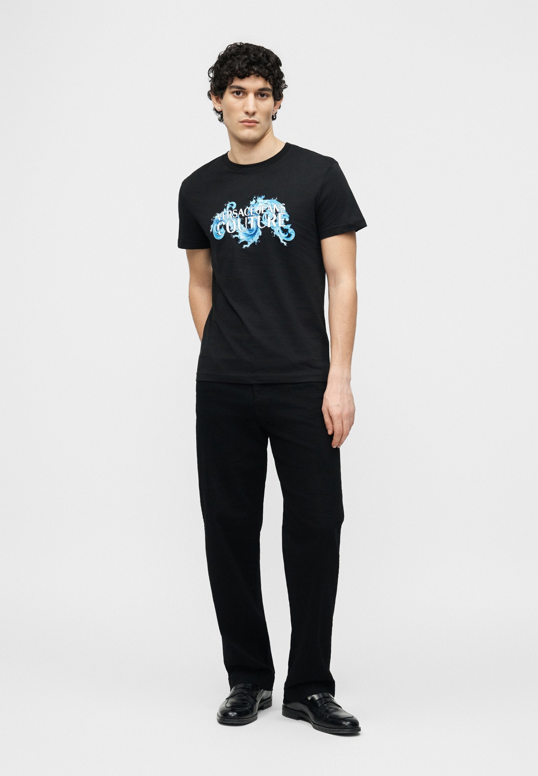 BAROQUE WAVE UNISEXE - T-shirt imprimé - noir