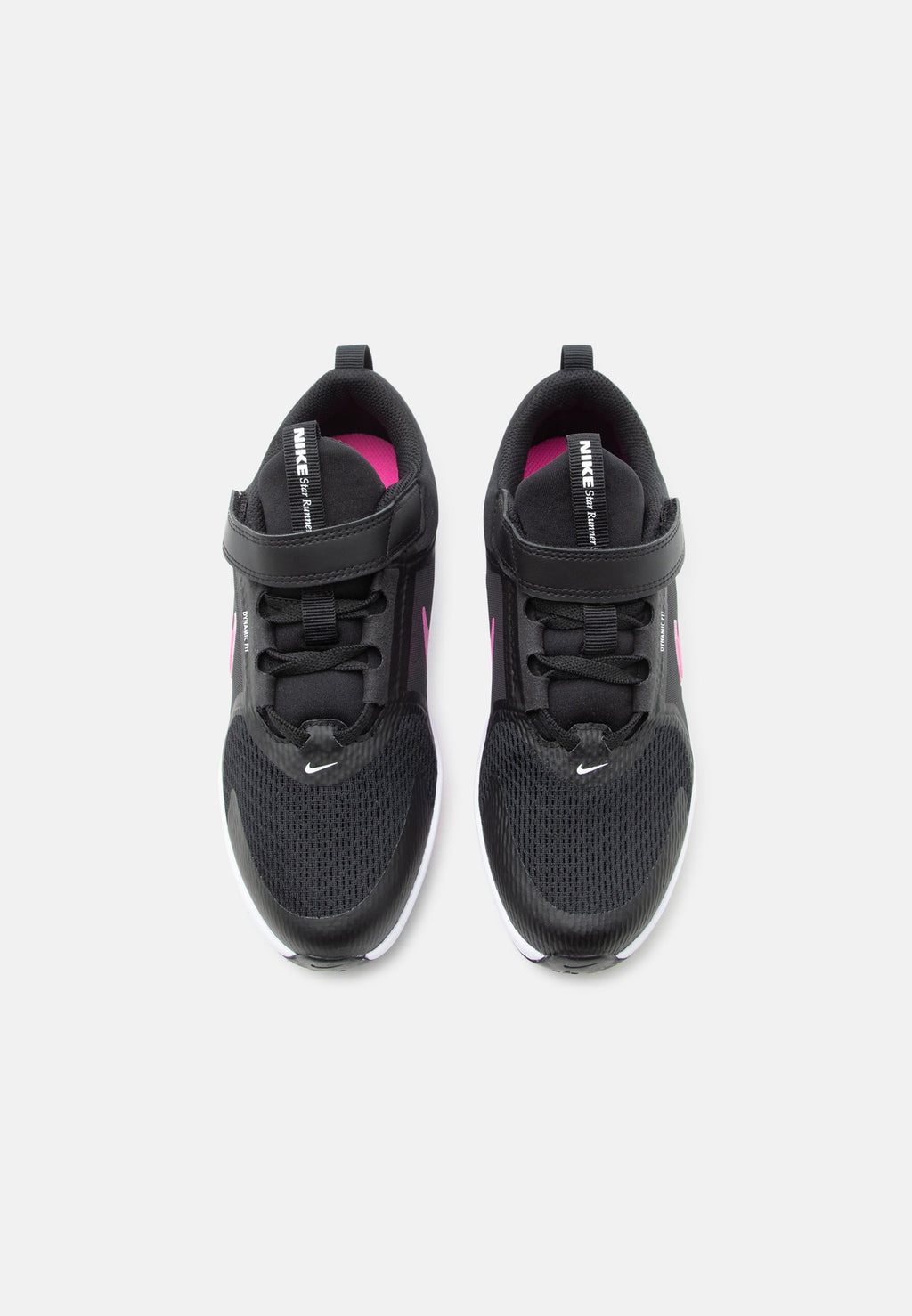 STAR RUNNER 5 UNISEX - Road running shoes - black/laser fuchsia/anthracite/white