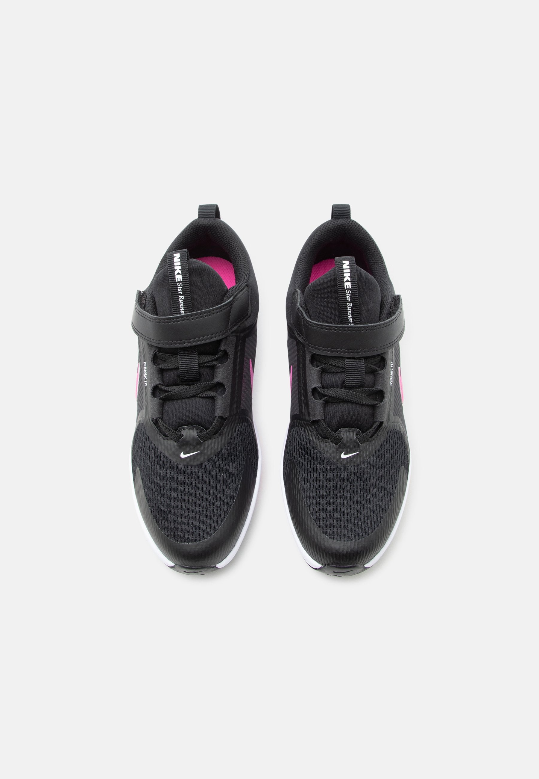 STAR RUNNER 5 UNISEX - Road running shoes - black/laser fuchsia/anthracite/white