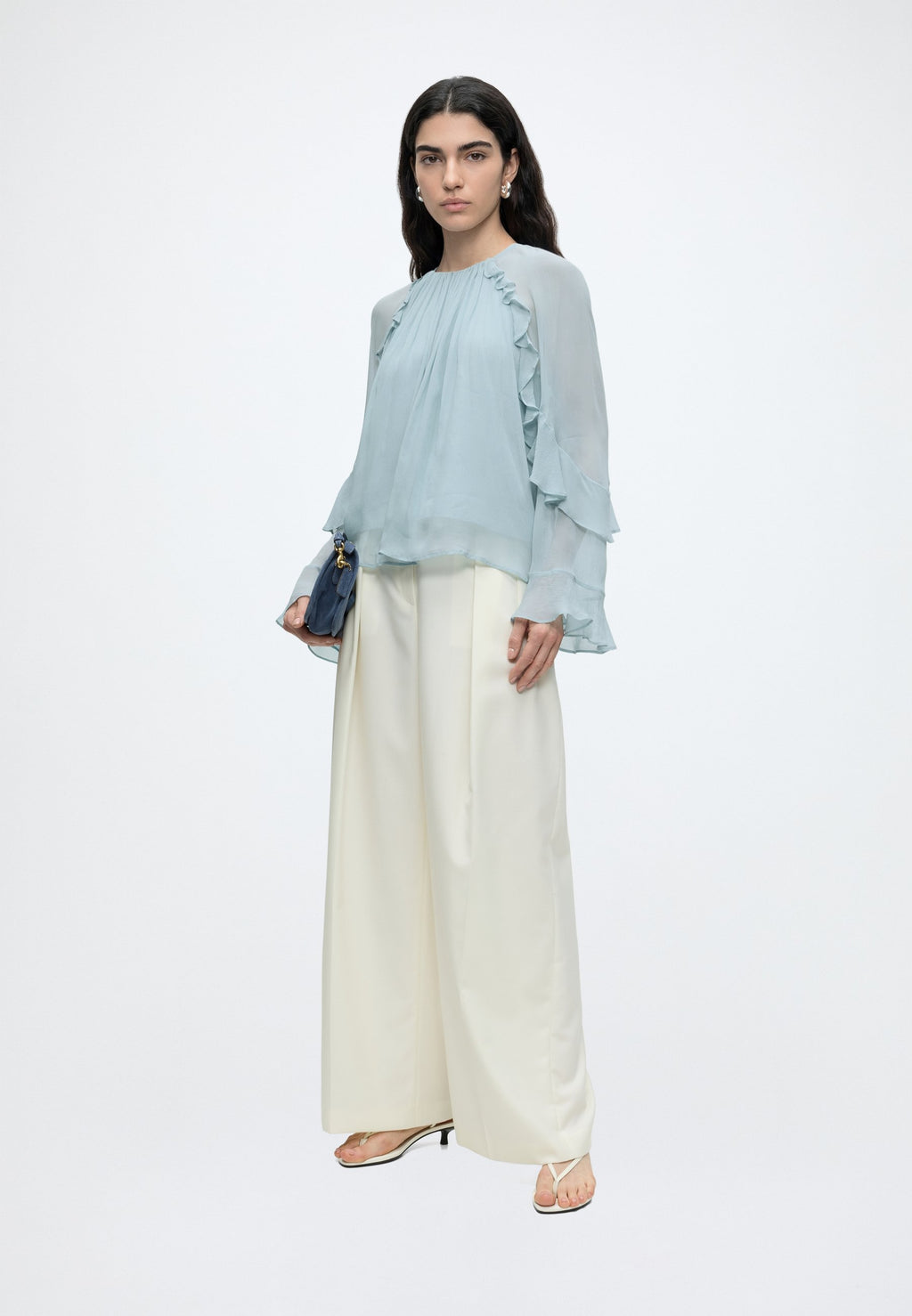 BRADIA - Blouse - open green