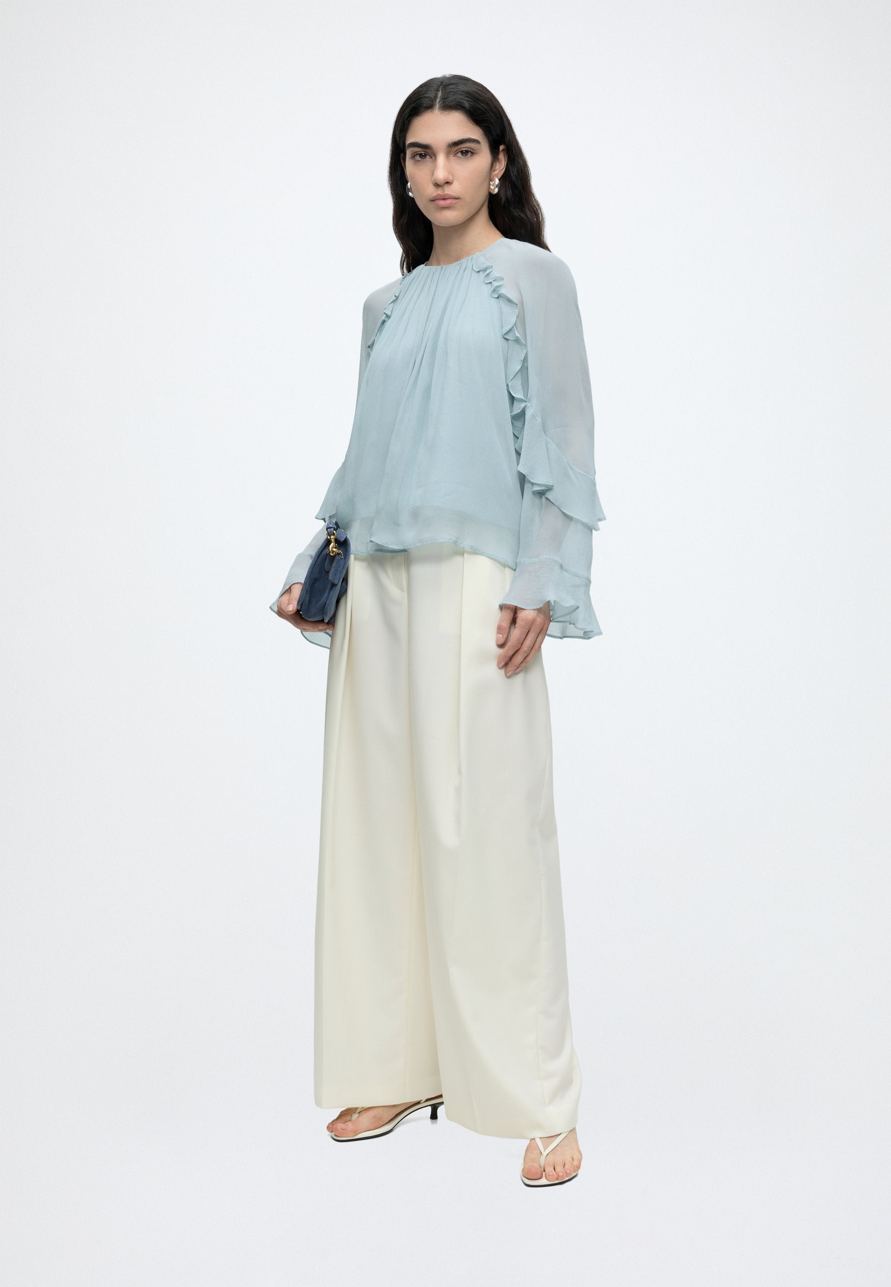 BRADIA - Blouse - open green