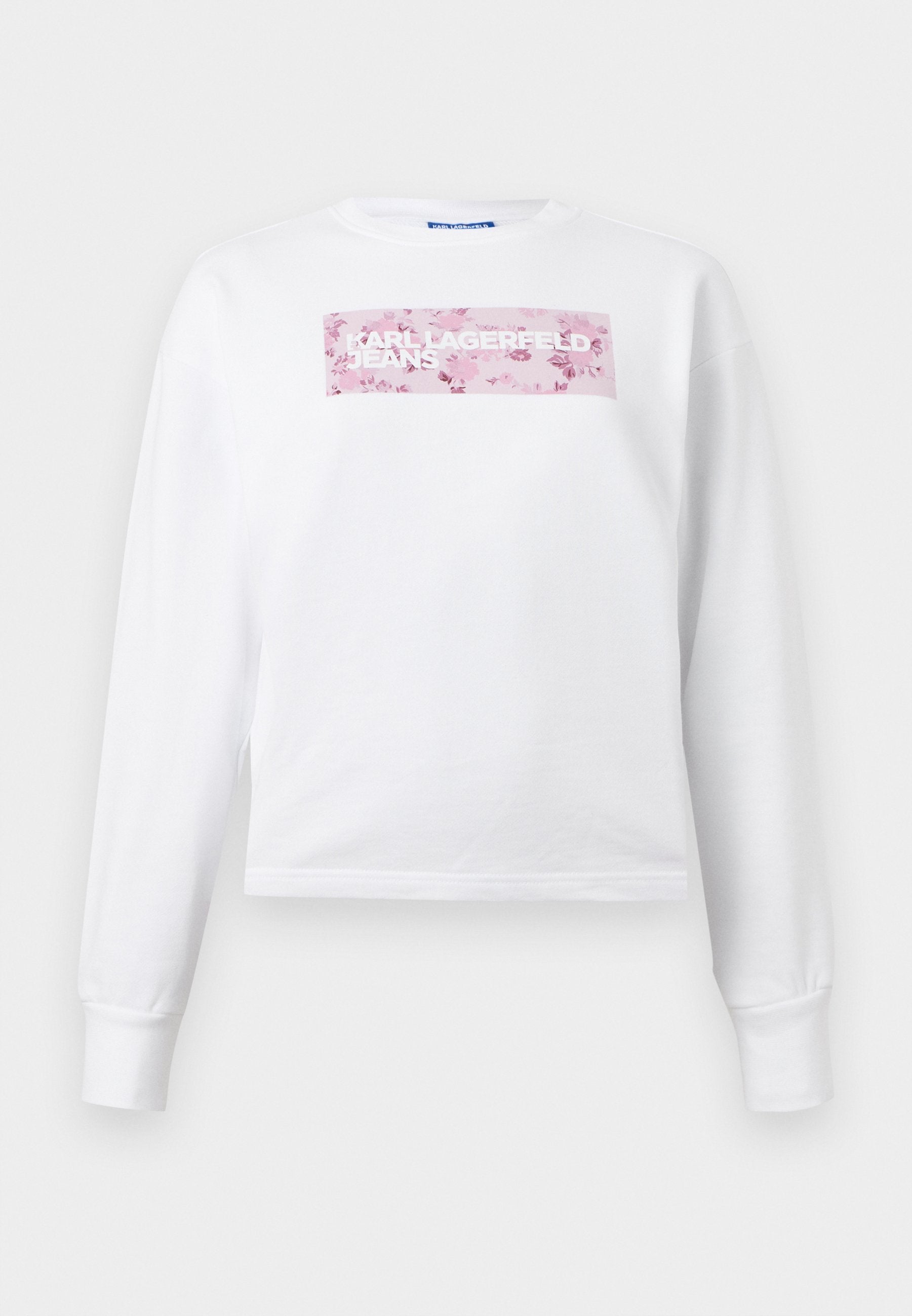 FLORAL LOGO  - Sweatshirt - white