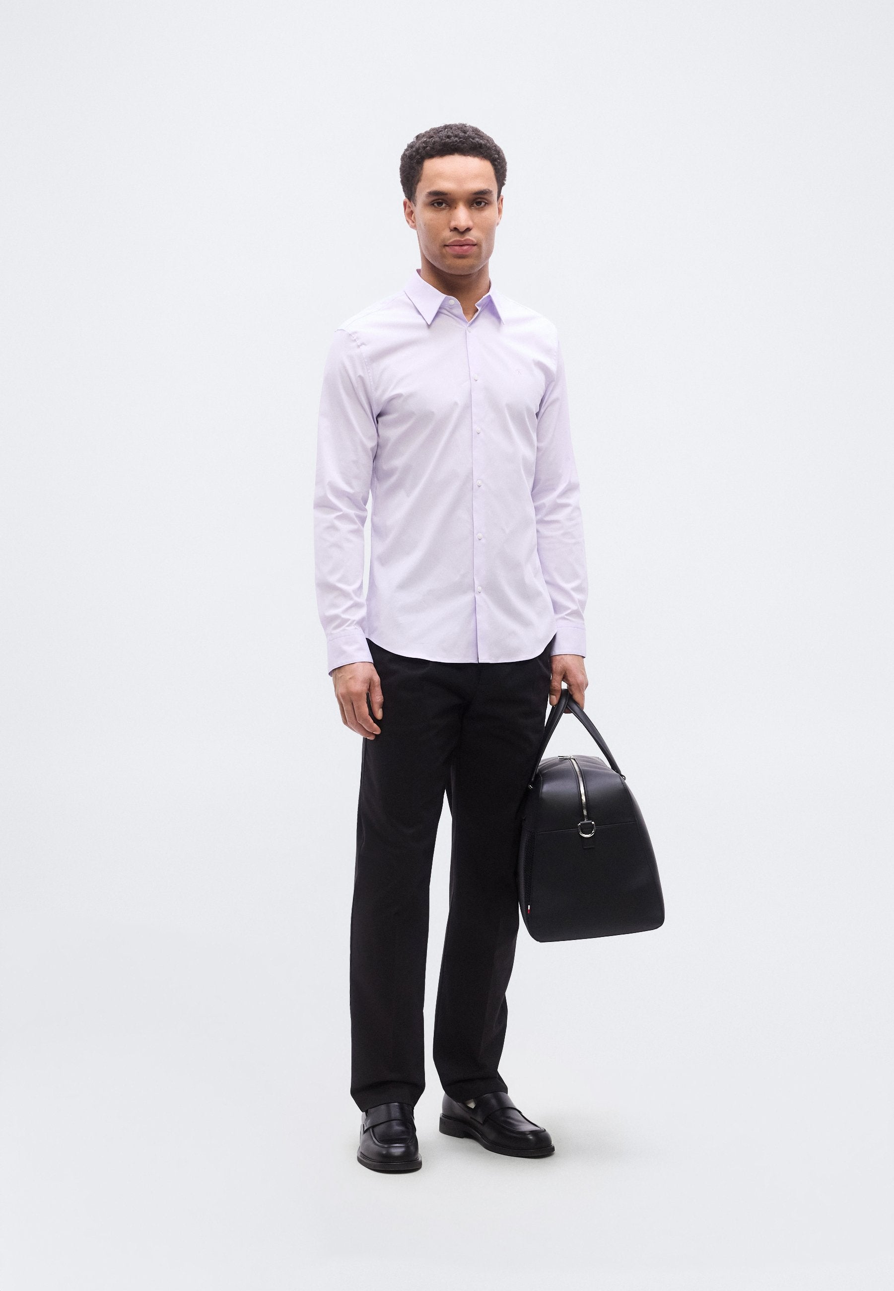 CHEMISE CINTREE STRETCH - Chemise - lilas île