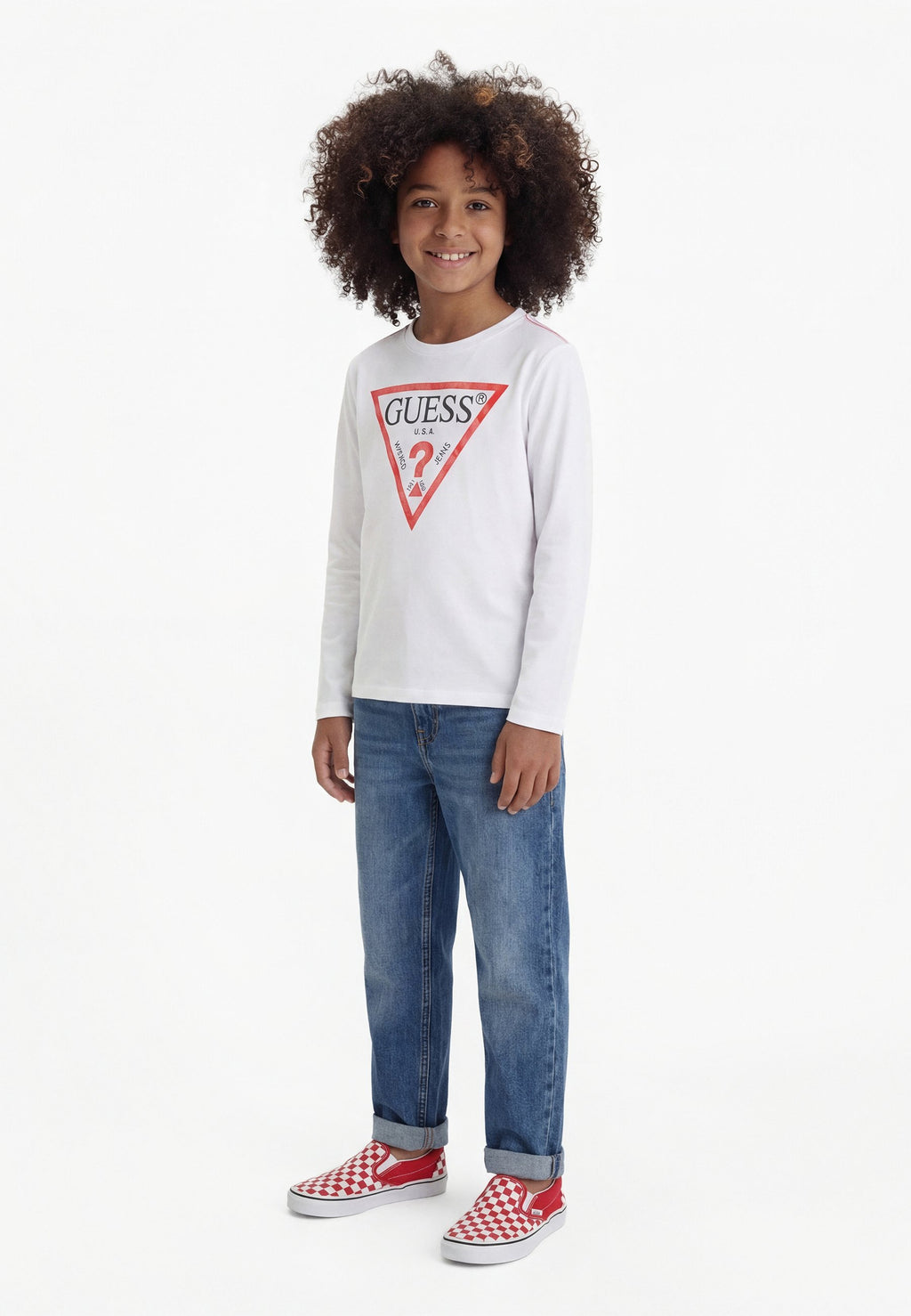 JUNIOR CORE - Long sleeved top - pure white