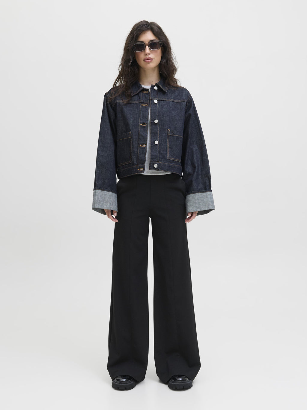 JXIDA - Trousers - black