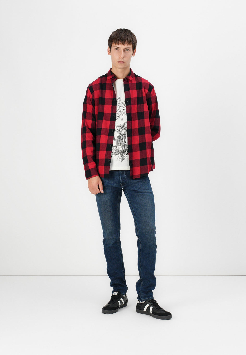 JJIGLENN JJORIGINAL  - Relaxed fit jeans - blue denim