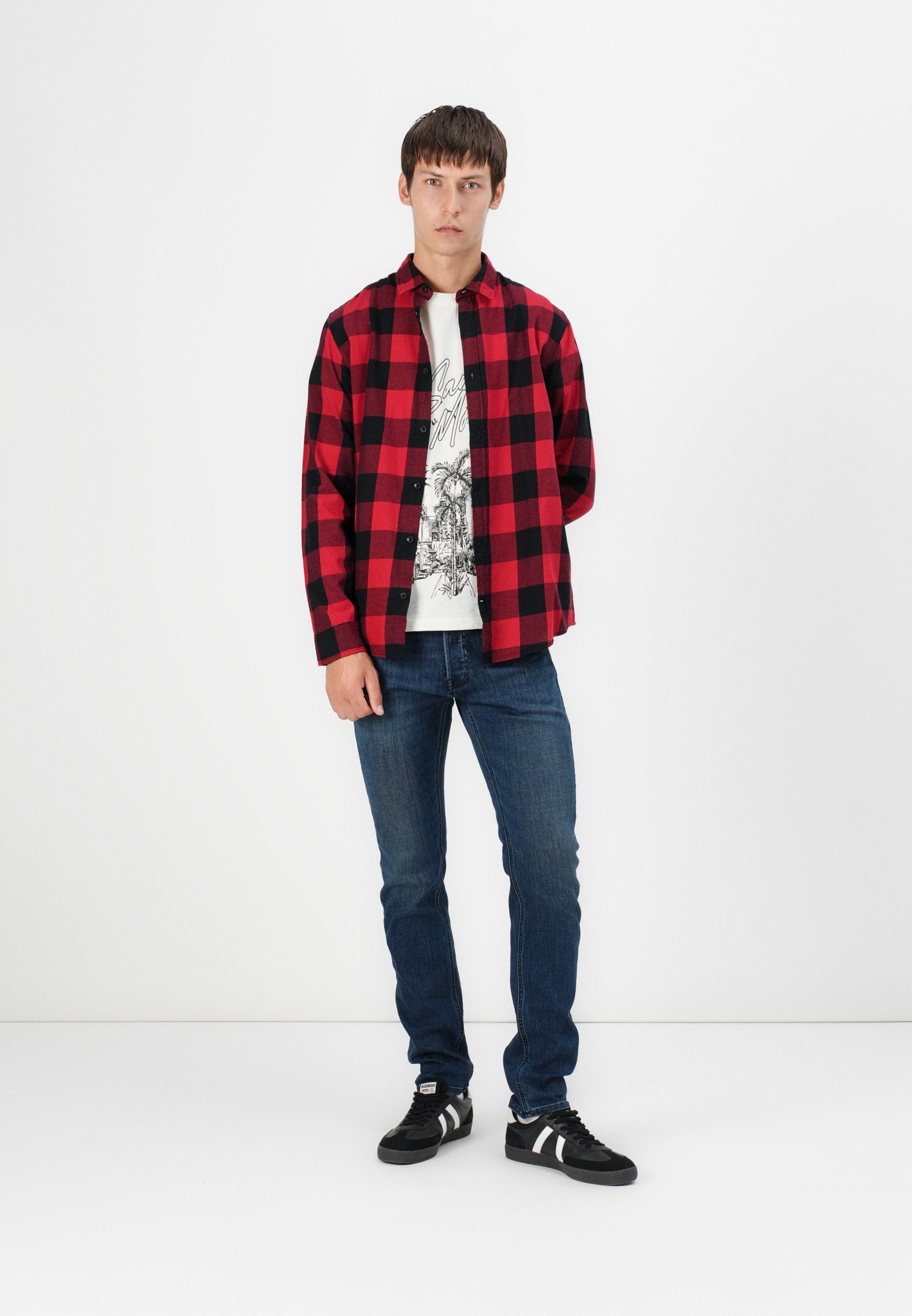 JJIGLENN JJORIGINAL  - Relaxed fit jeans - blue denim