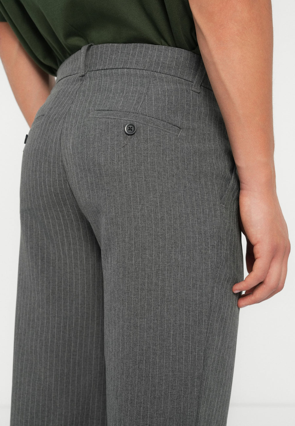 Classic Wide Leg Fit - Trousers - dark grey