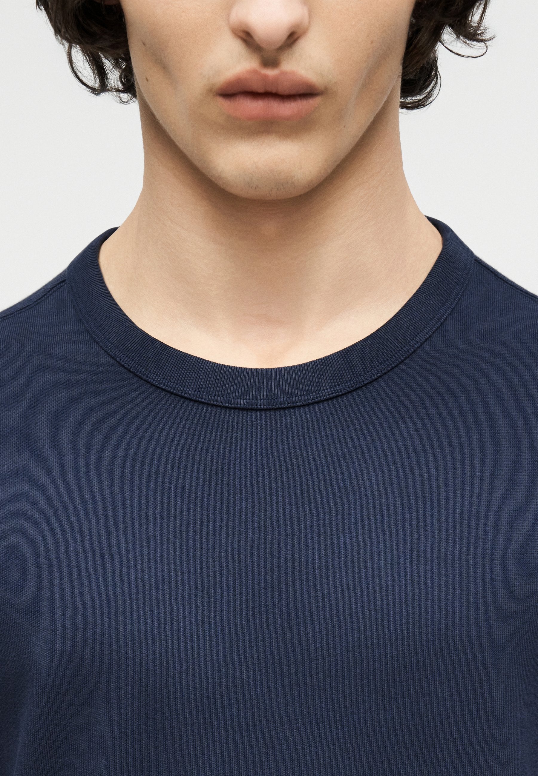SOFT CROPPED - Basic T-shirt - vintage navy