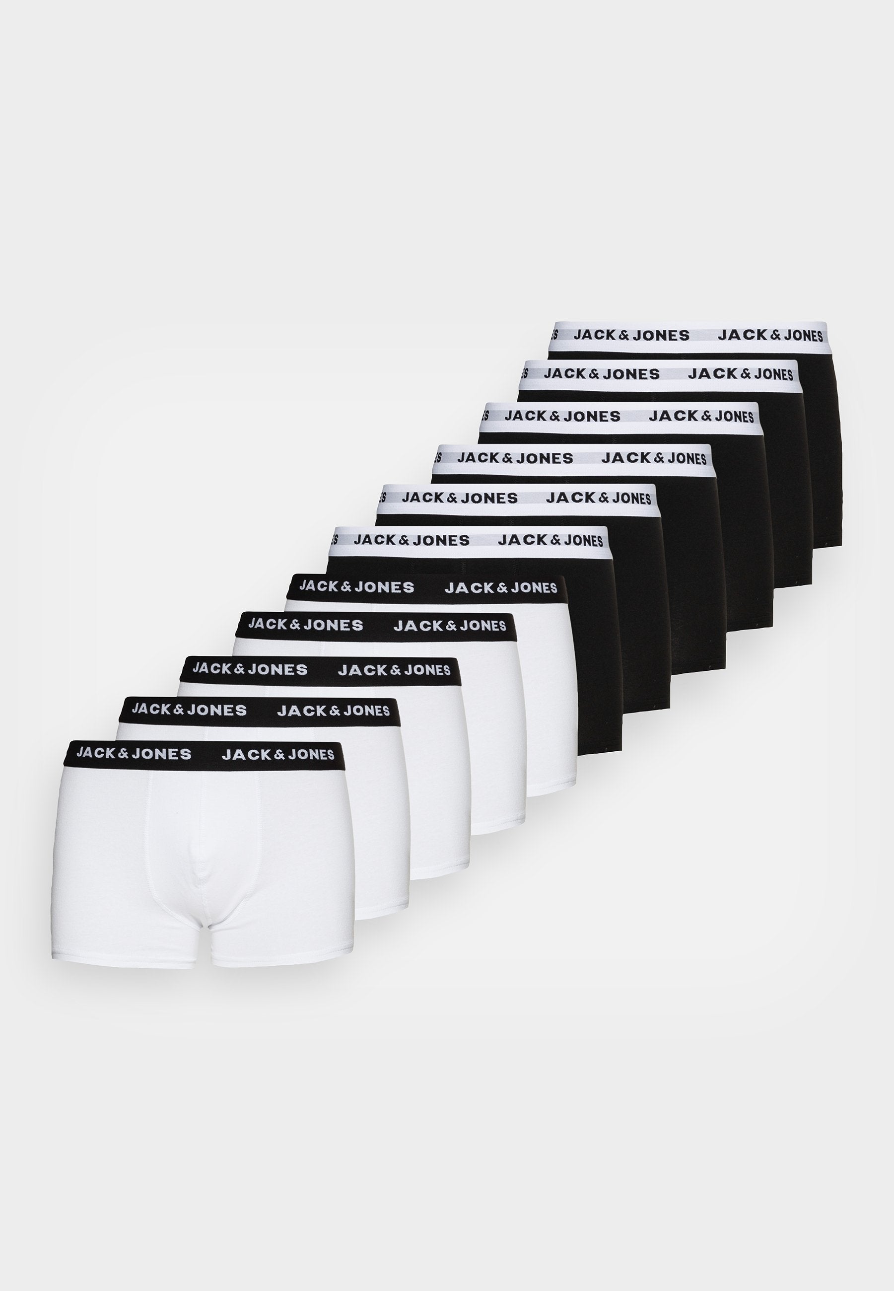 JACHUEY TRUNKS LOT DE 12 - Boxers - blanc/noir