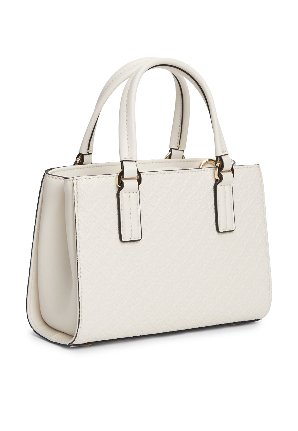 TH MONOGRAM CROSSBODY TOTE BAG - Handbag - soft cream