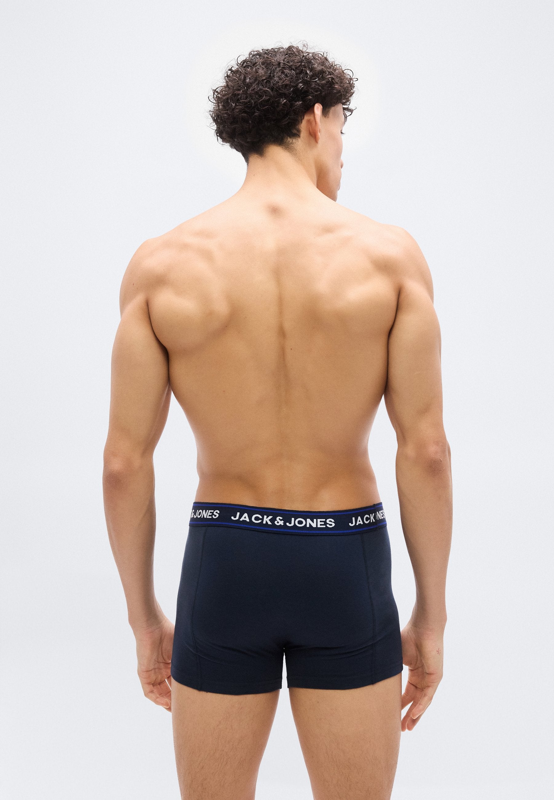 JACDANNY TRUNKS 3 PACK - Trunks - dazzling blue/navy/light grey melange