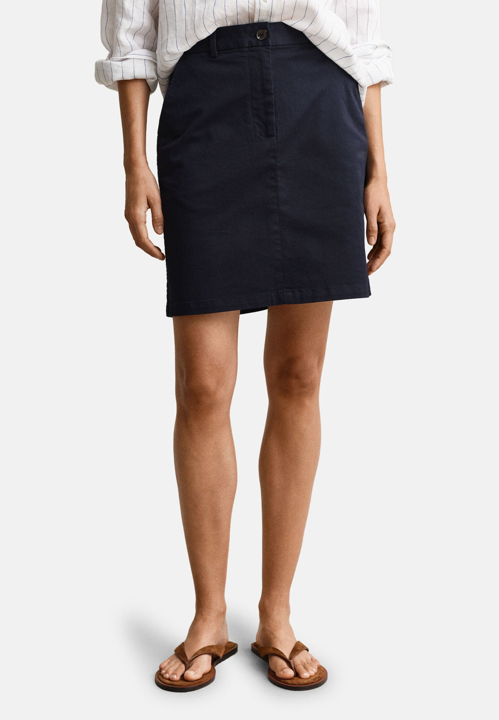 CHINO SKIRT - Pencil skirt - evening blue