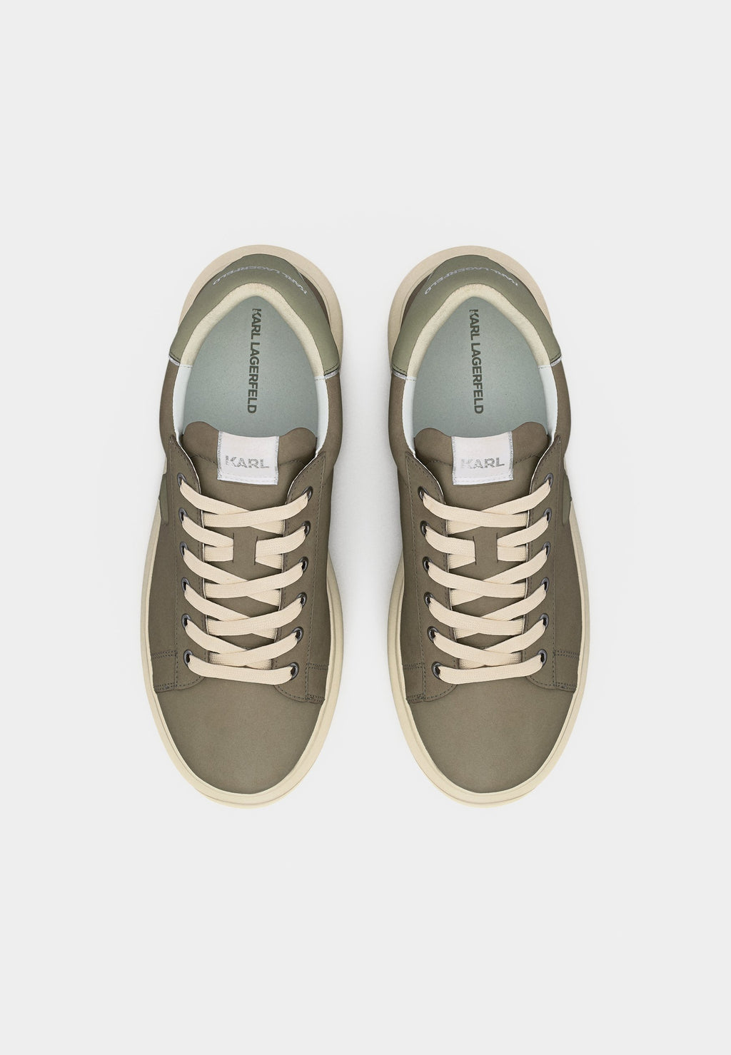 KAPRI MENS RELIEF LACE - Trainers - light khaki