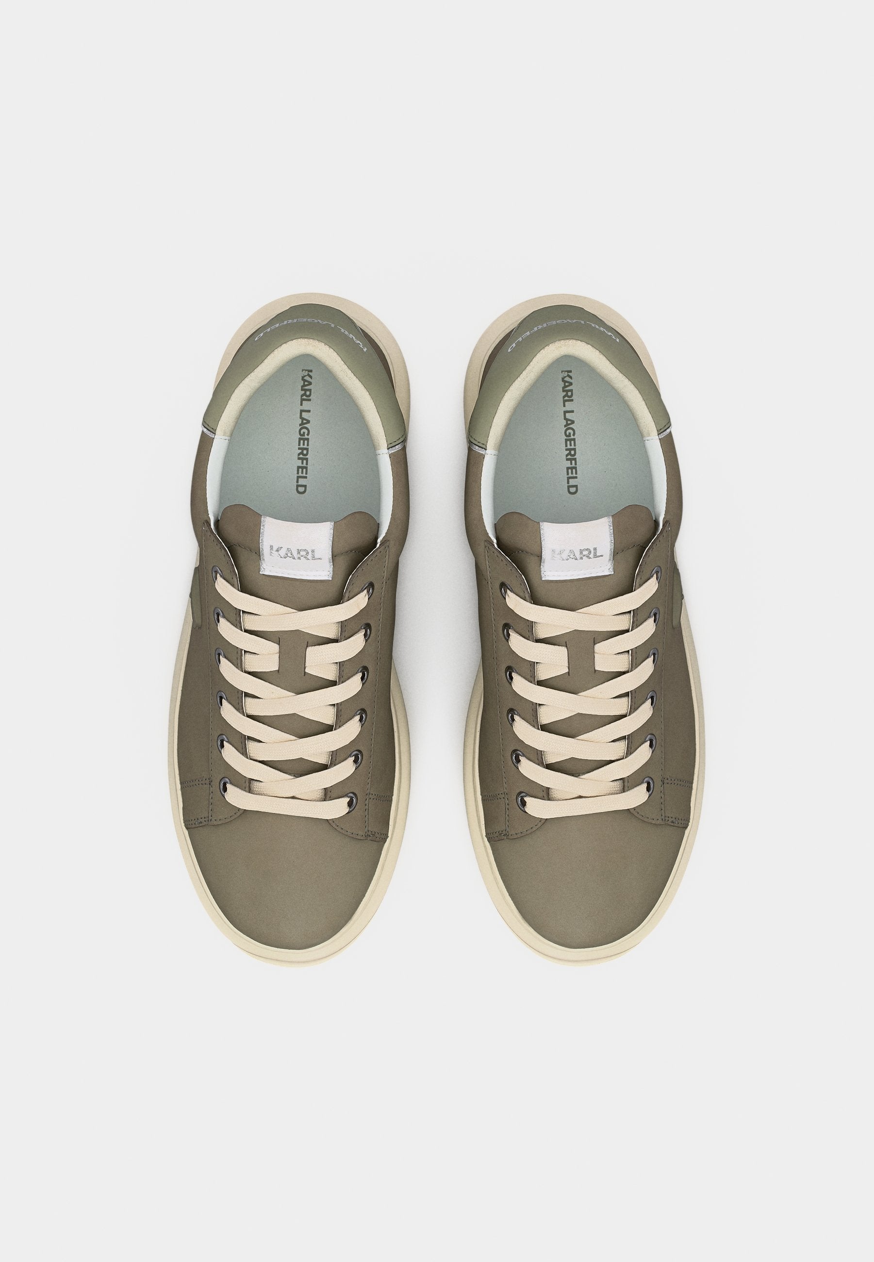 KAPRI MENS RELIEF LACE - Trainers - light khaki