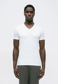 VLINE T-SHIRT SLIM FIT - Basic T-shirt - white