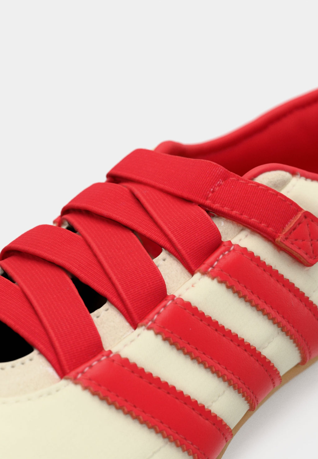 TOKYO MARY JANE BALLERINE - Baskets basses - blanc crème/rouge/métallisé doré