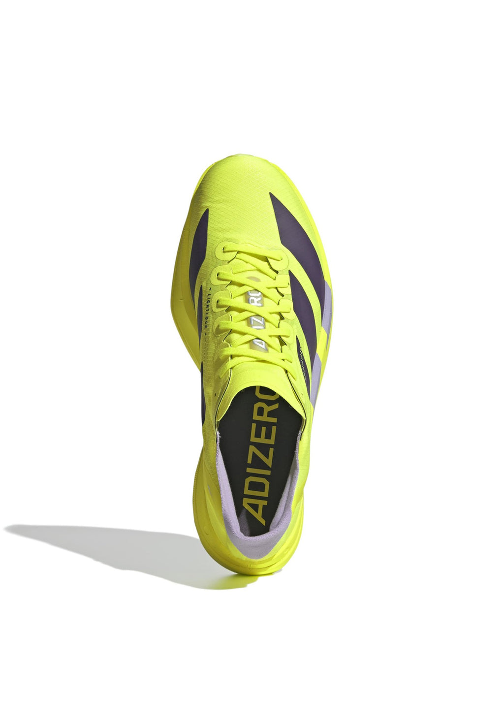 ADIZERO ADIOS PRO 4 - Road running shoes - solar yellow   aurora plum   powder plum