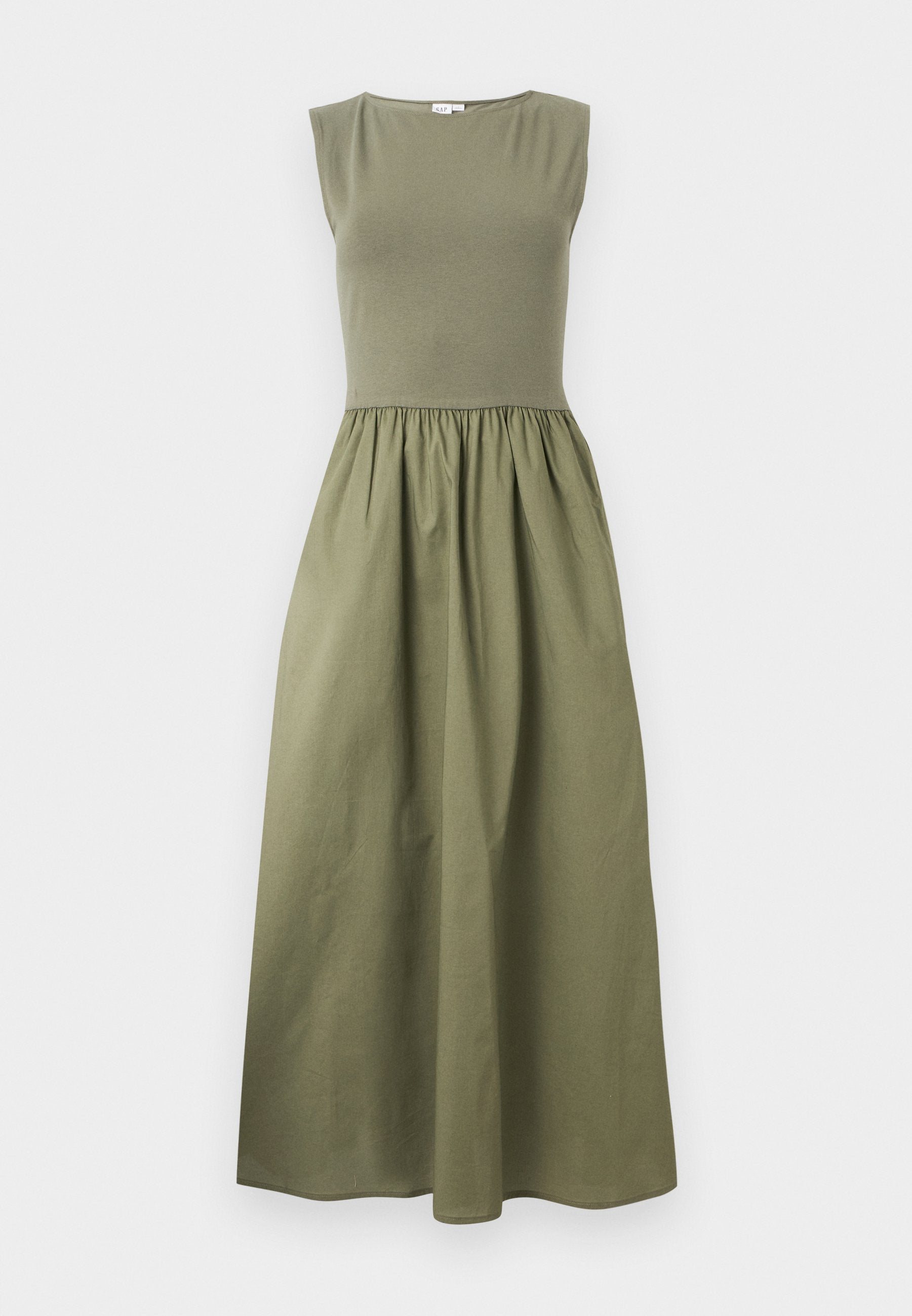 BOATNECK DRESS - Day dress - mesculen green