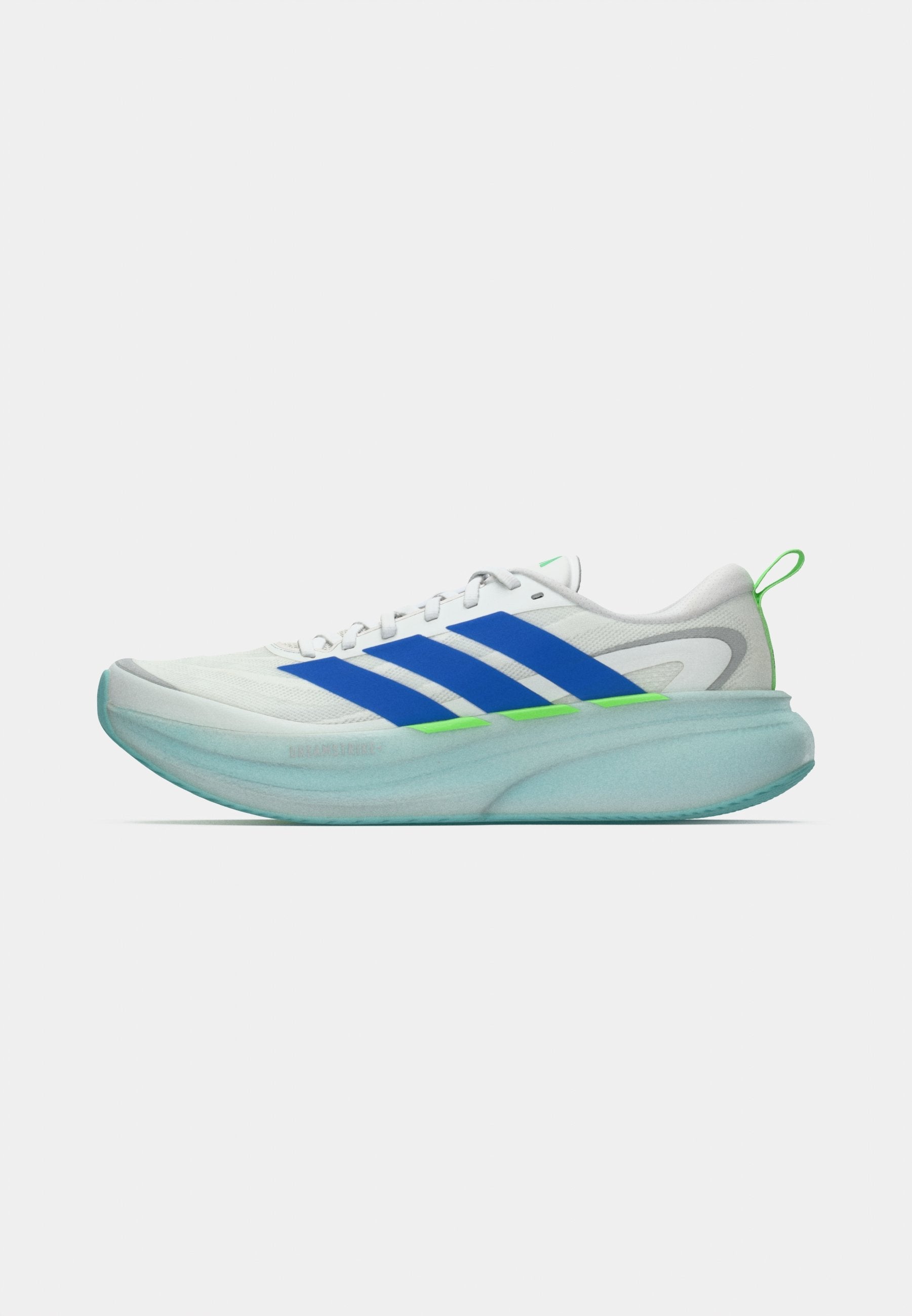 SUPERNOVA GLIDE M - Road running shoes - footwear white/blue/lime burst