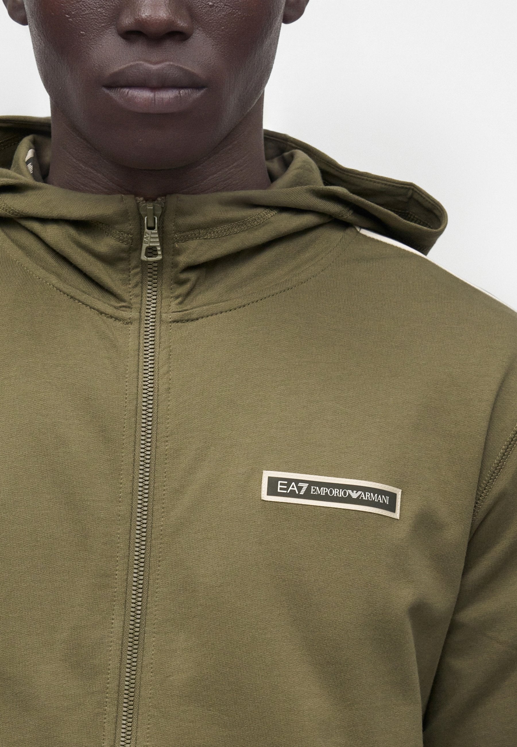 TRAIN LOGO SERIES HOODIE TAPE - Zip-up sweatshirt - kalamata