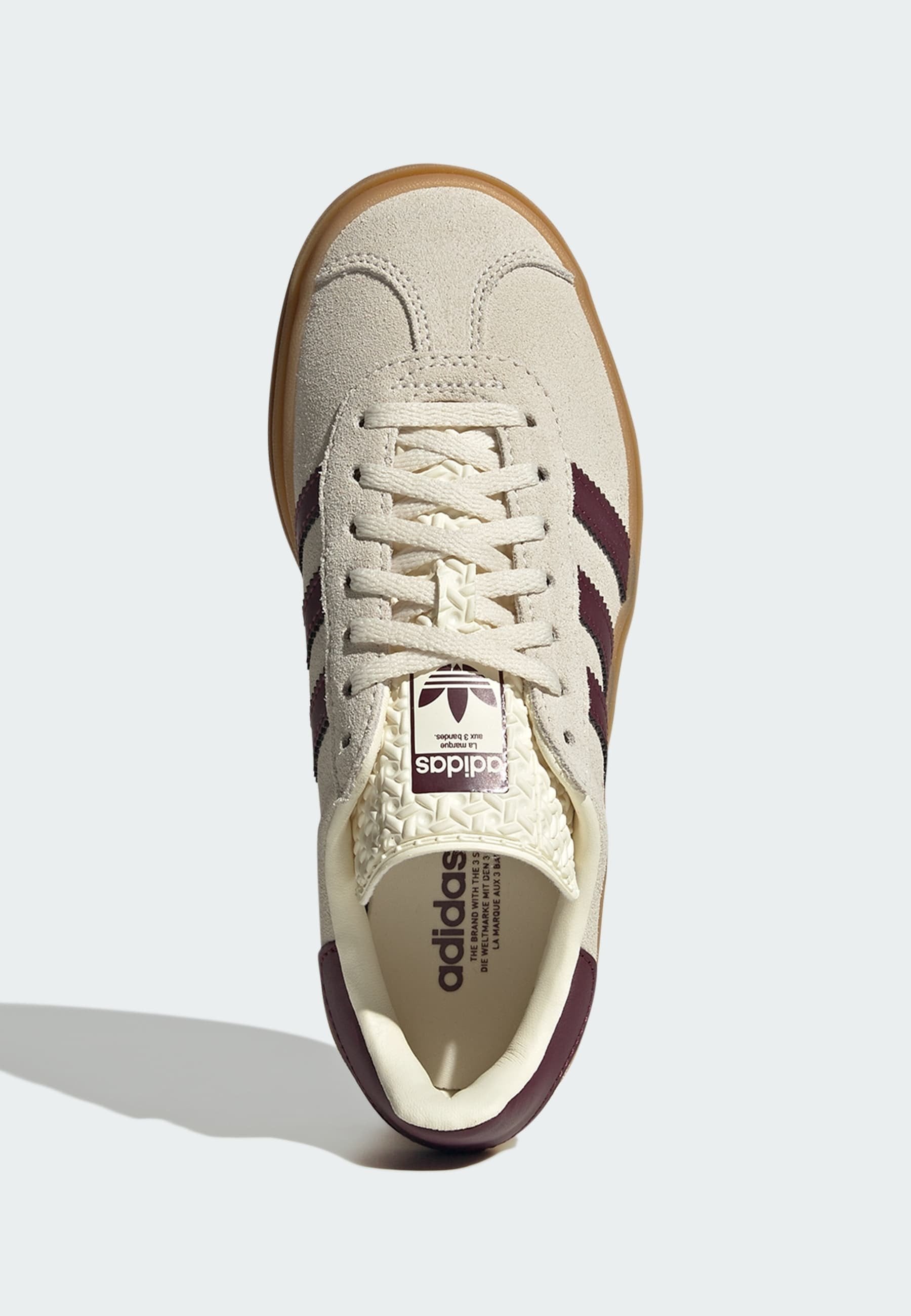 GAZELLE BOLD J UNISEX - Trainers - cream white maroon gold met