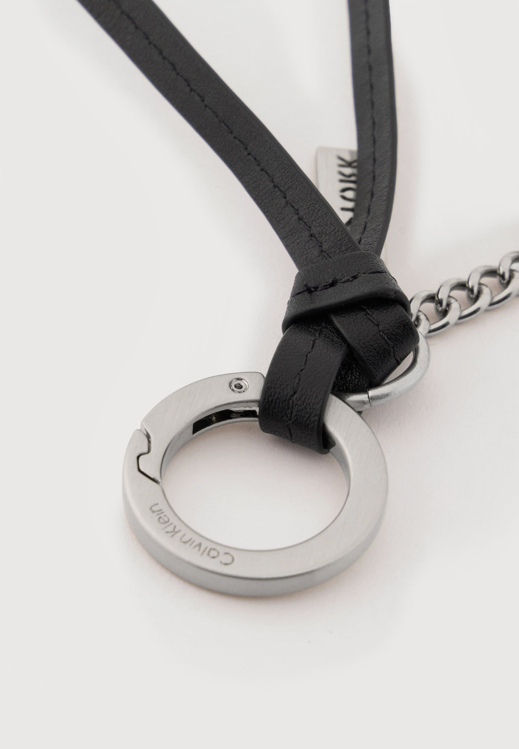 GRAPHIC SCRIPT KEY FOBB UNISEX - Keyring - silver-coloured