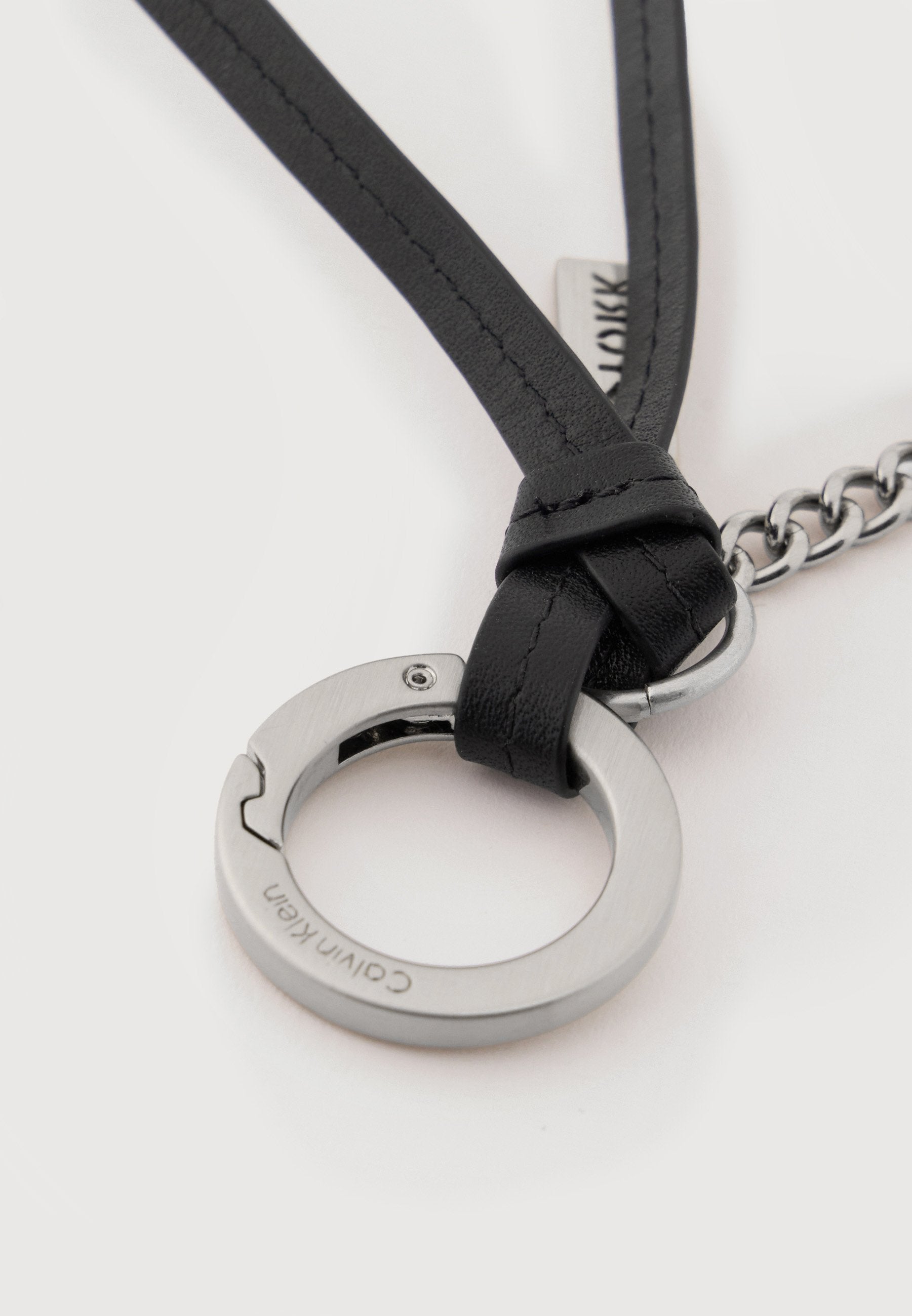 GRAPHIC SCRIPT KEY FOBB UNISEX - Keyring - silver-coloured