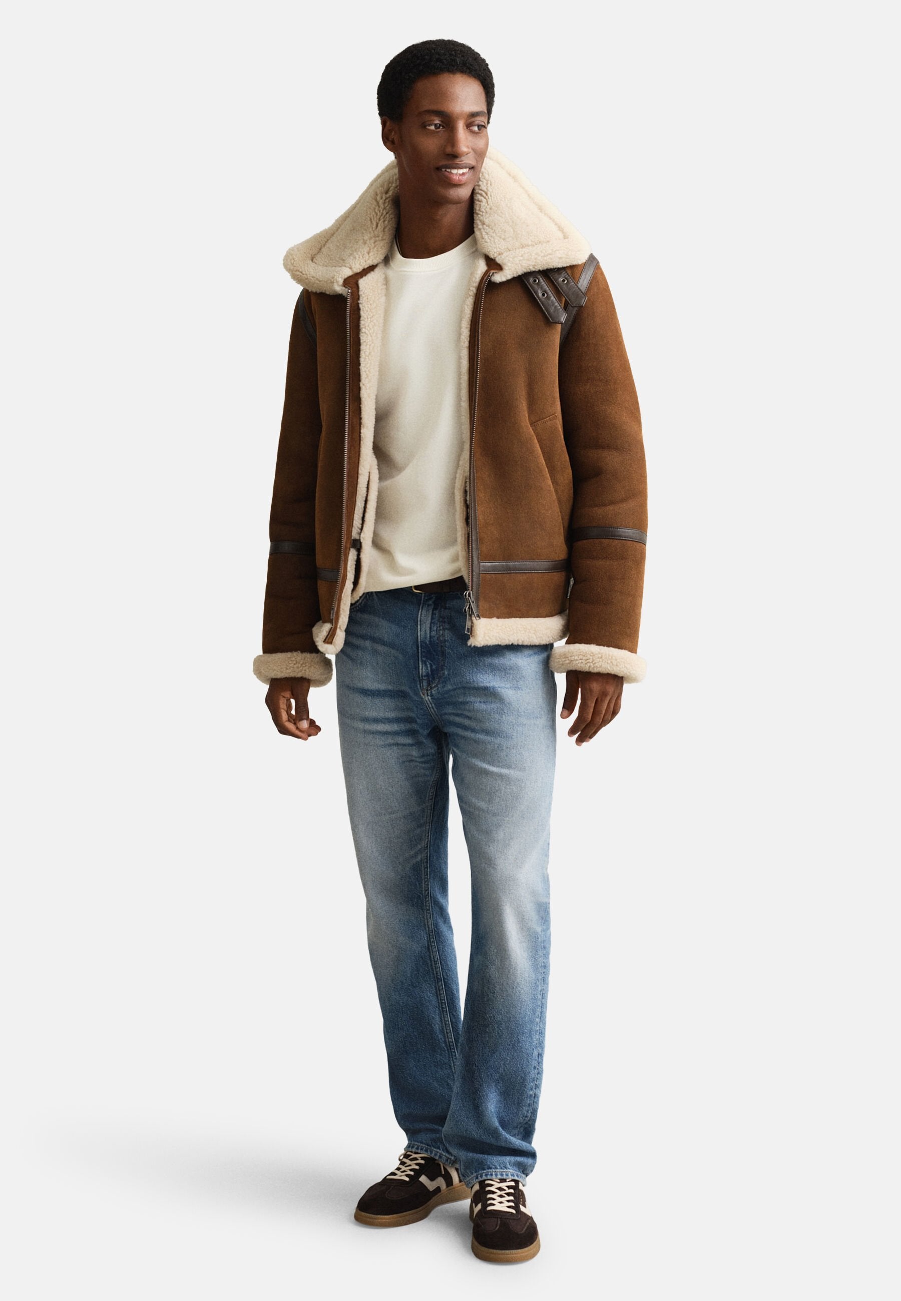 REG  SHIELD C NECK - Sweatshirt - eggshell