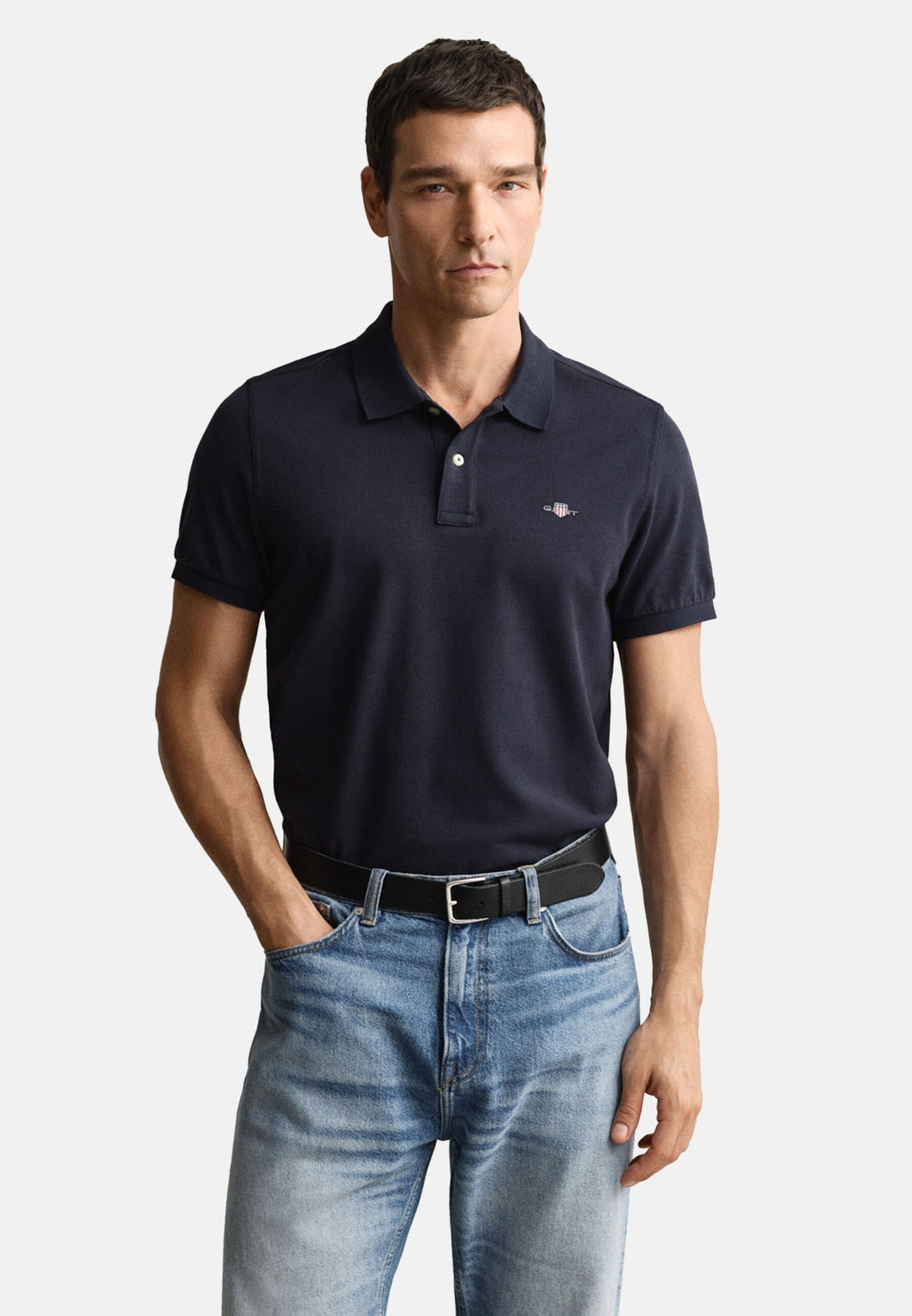REG SHIELD - Polo shirt - evening blue