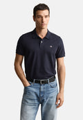 REG SHIELD - Polo shirt - evening blue