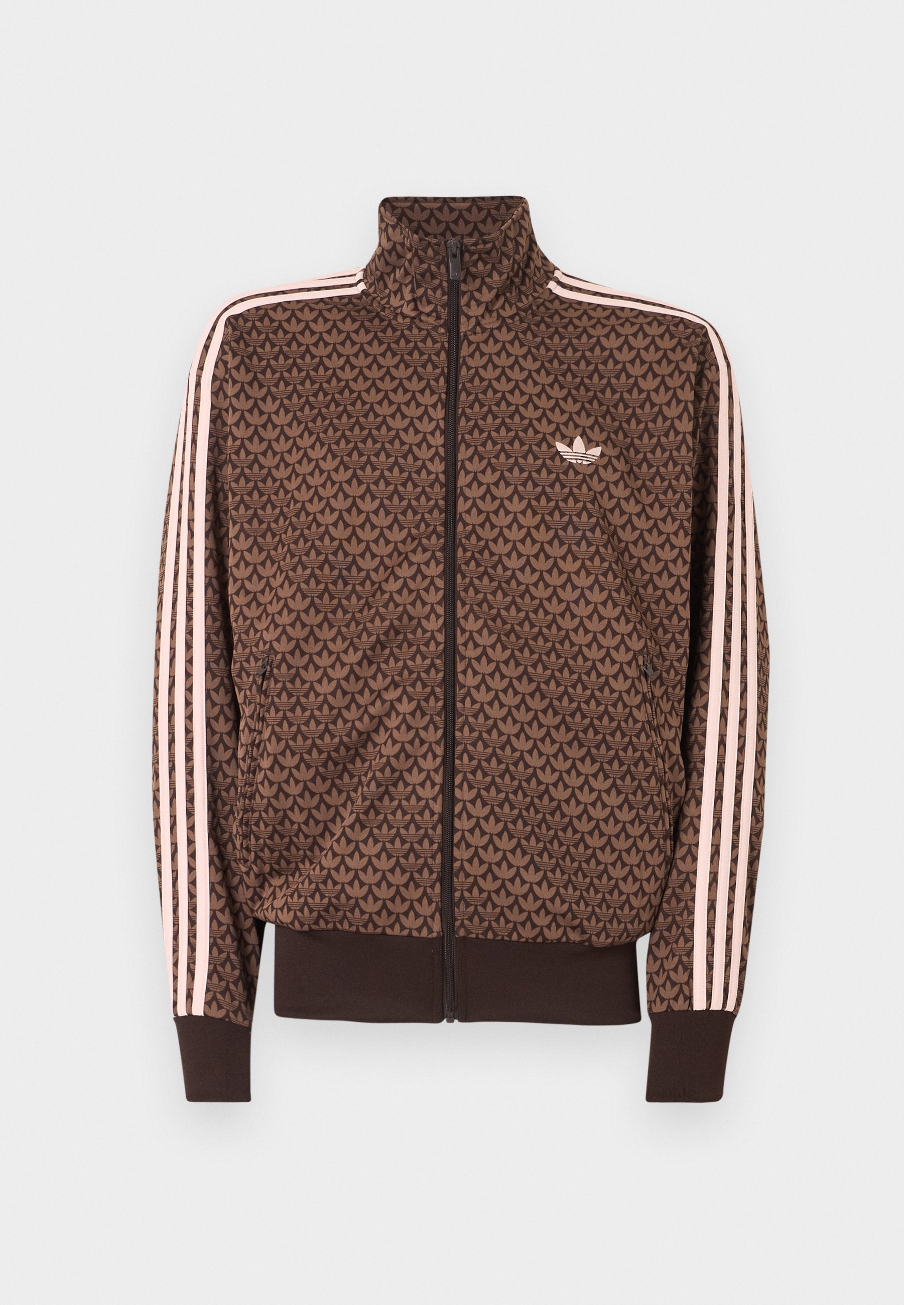 FIREBIRD MONOGRAM - Zip-up sweatshirt - aurora coffee/earth strata/sandy pink