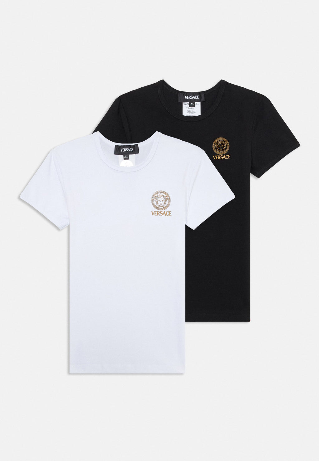 TOPEKA STRETCH NOUVEAU LOGO UNISEXE LOT DE 2 - T-shirt imprimé - blanc/noir