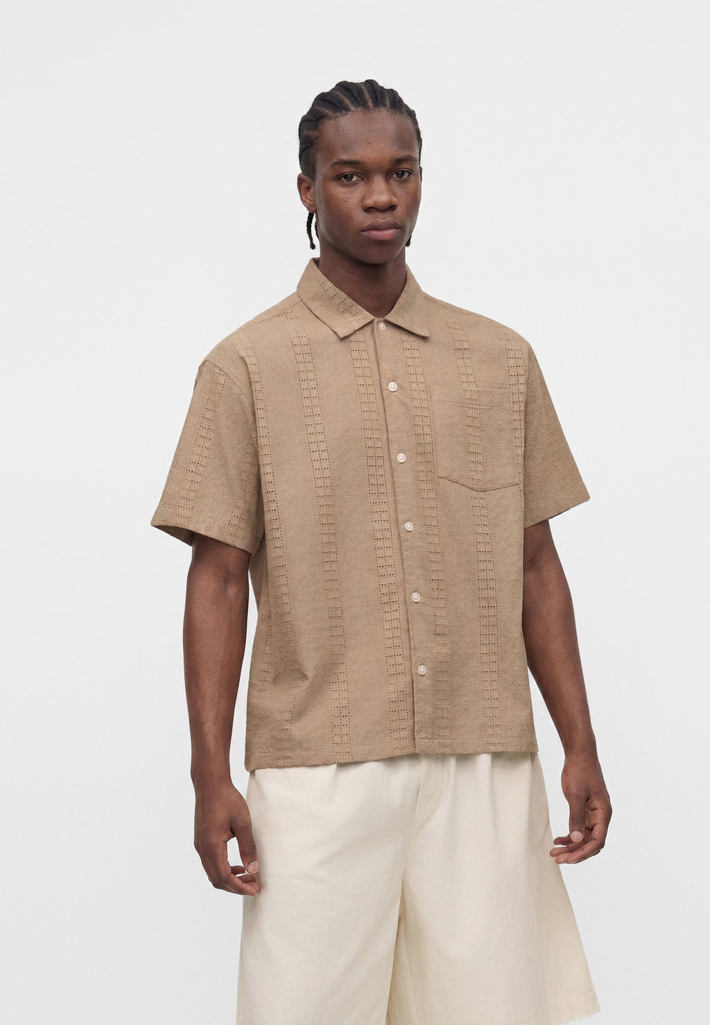 JORMENTON OPEN SHIRT - Shirt - vintage khaki