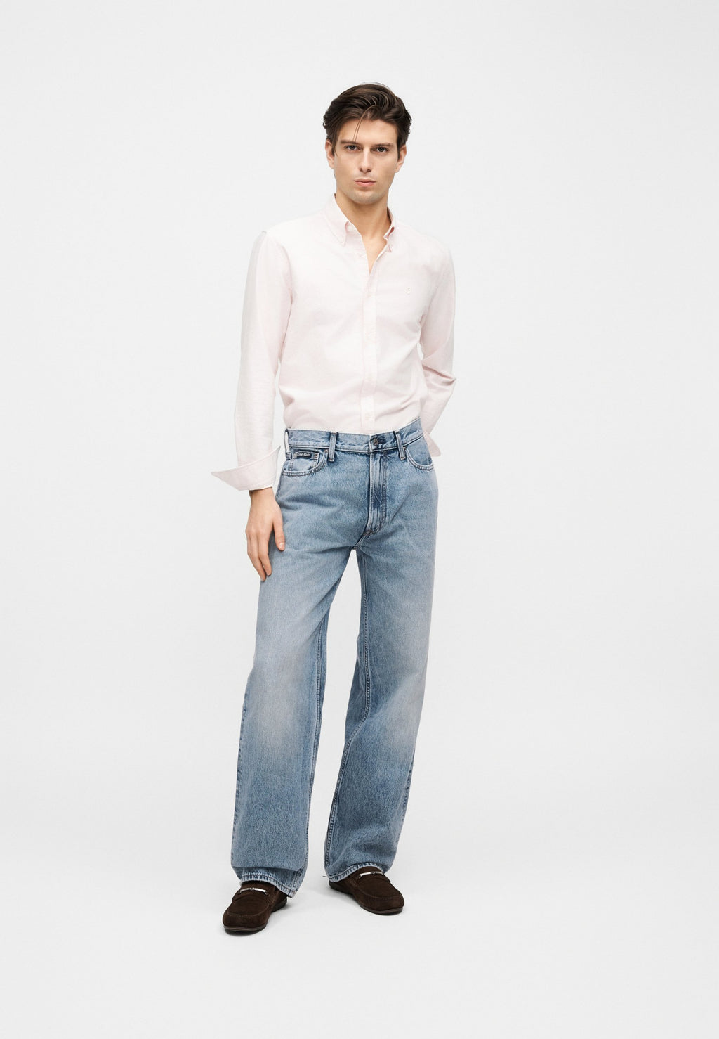 Jean ample - denim bleu clair
